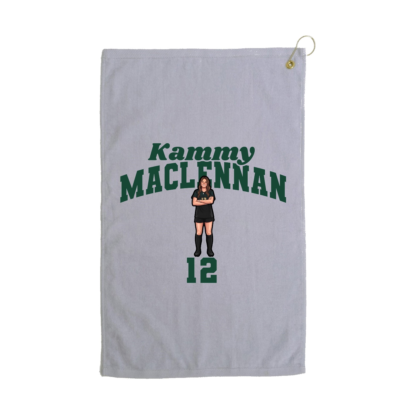 Golf Towel — Signature Arch in Grey