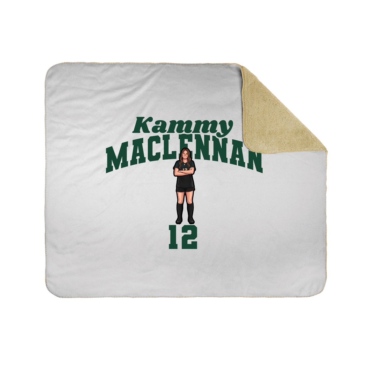 Throw Blanket — Signature Arch in White