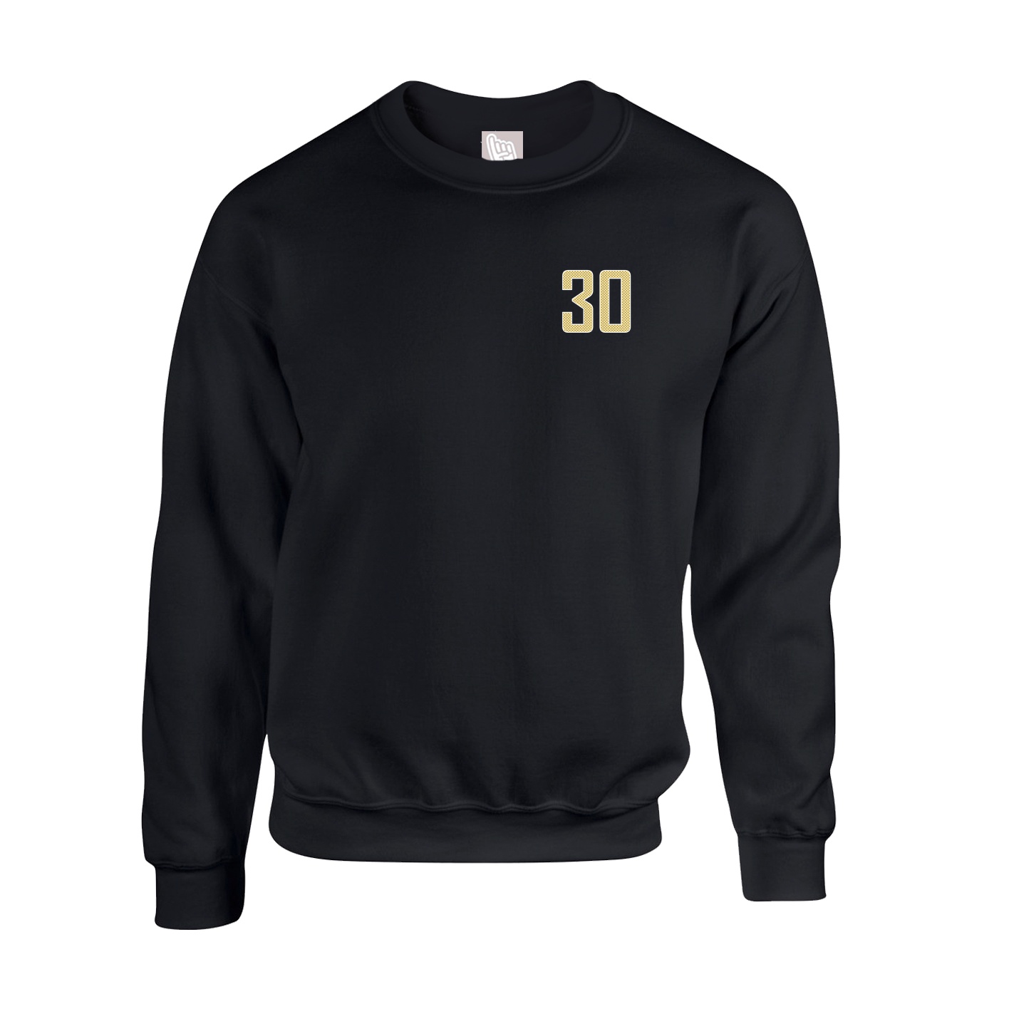 Fleece Crew — Front Shirsy in Black