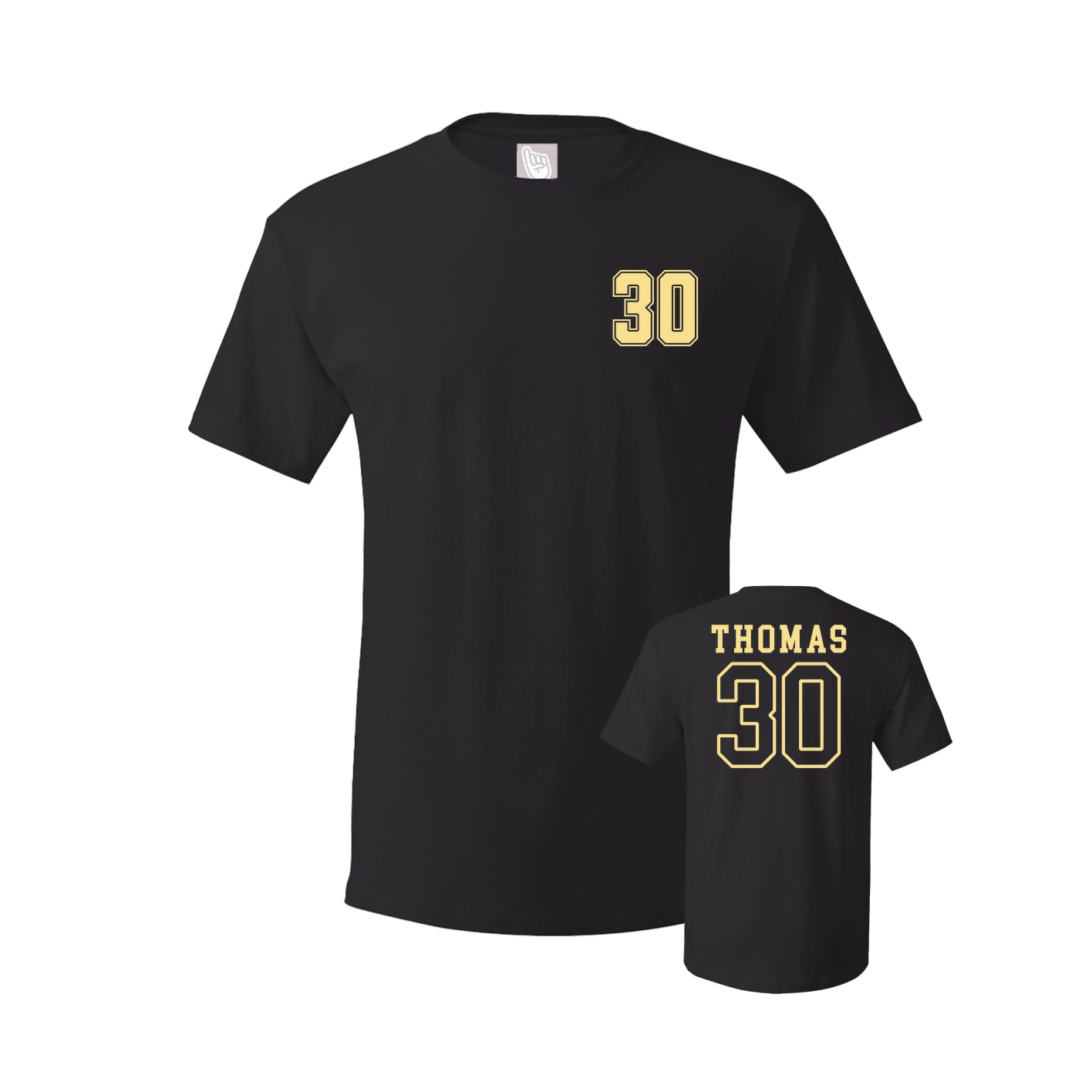 Youth Tee — Chest Back in Black