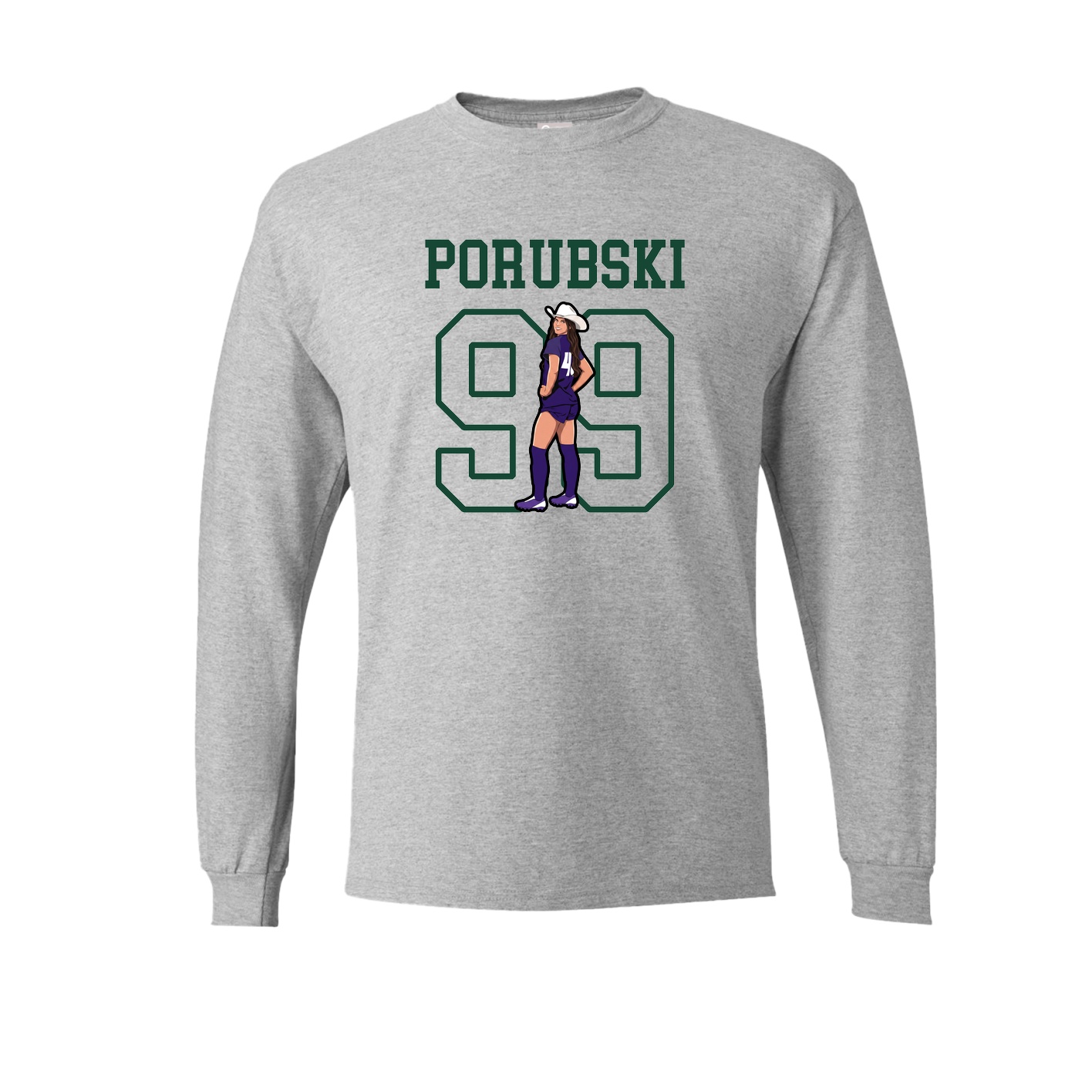 Long Sleeve Tee — Shirsey in Grey