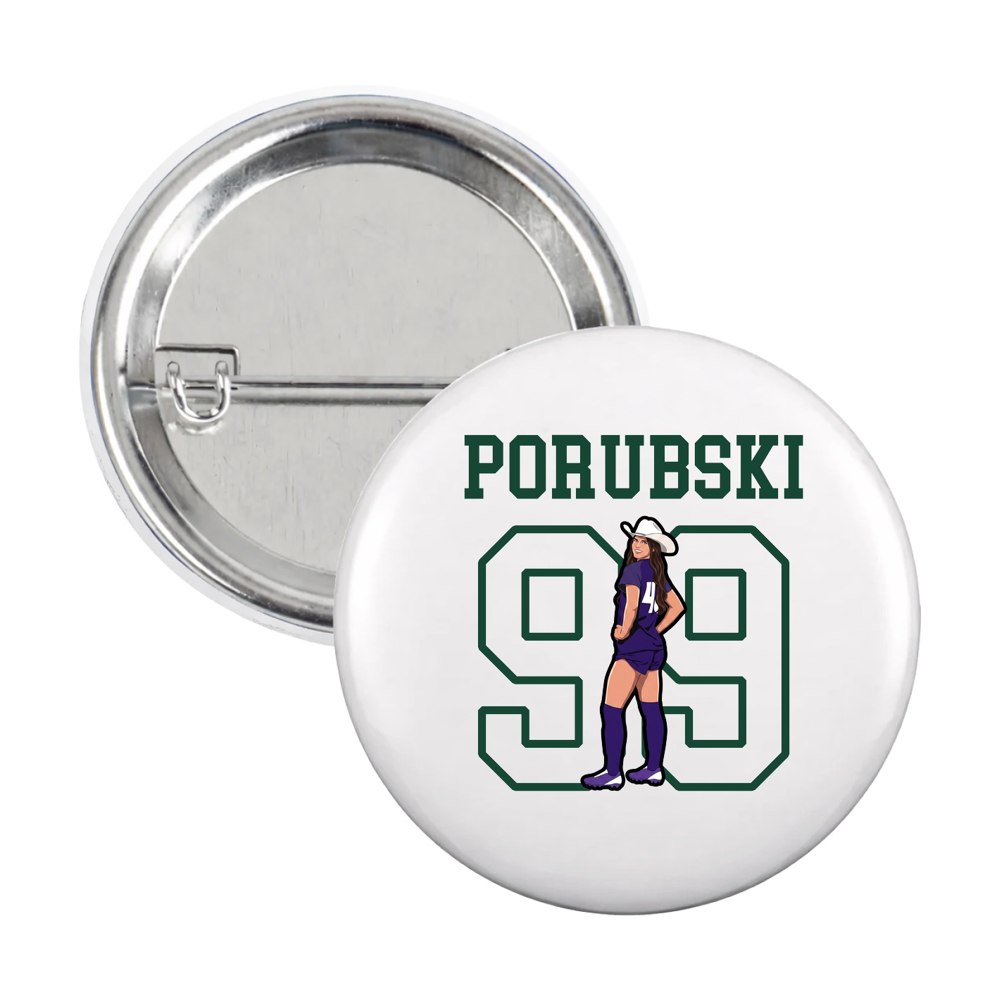 Game Day Button — Shirsey in White