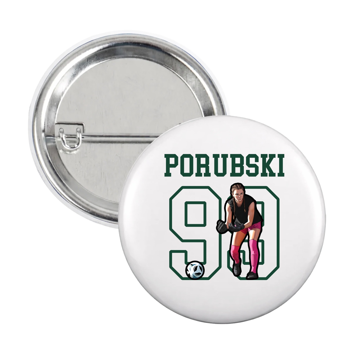 Game Day Button — Shirsey in White