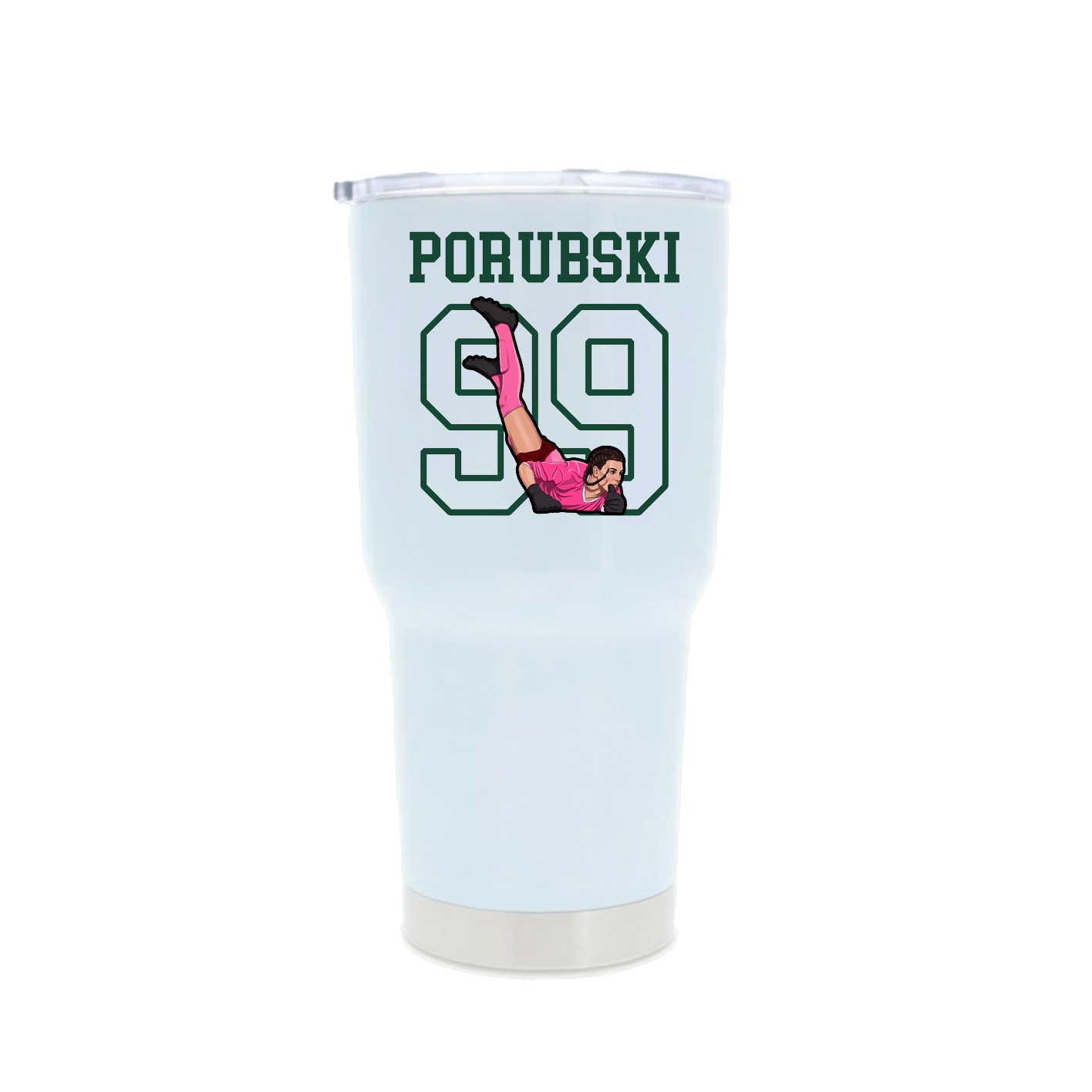 30oz Stainless Steel Tumbler — Shirsey in White