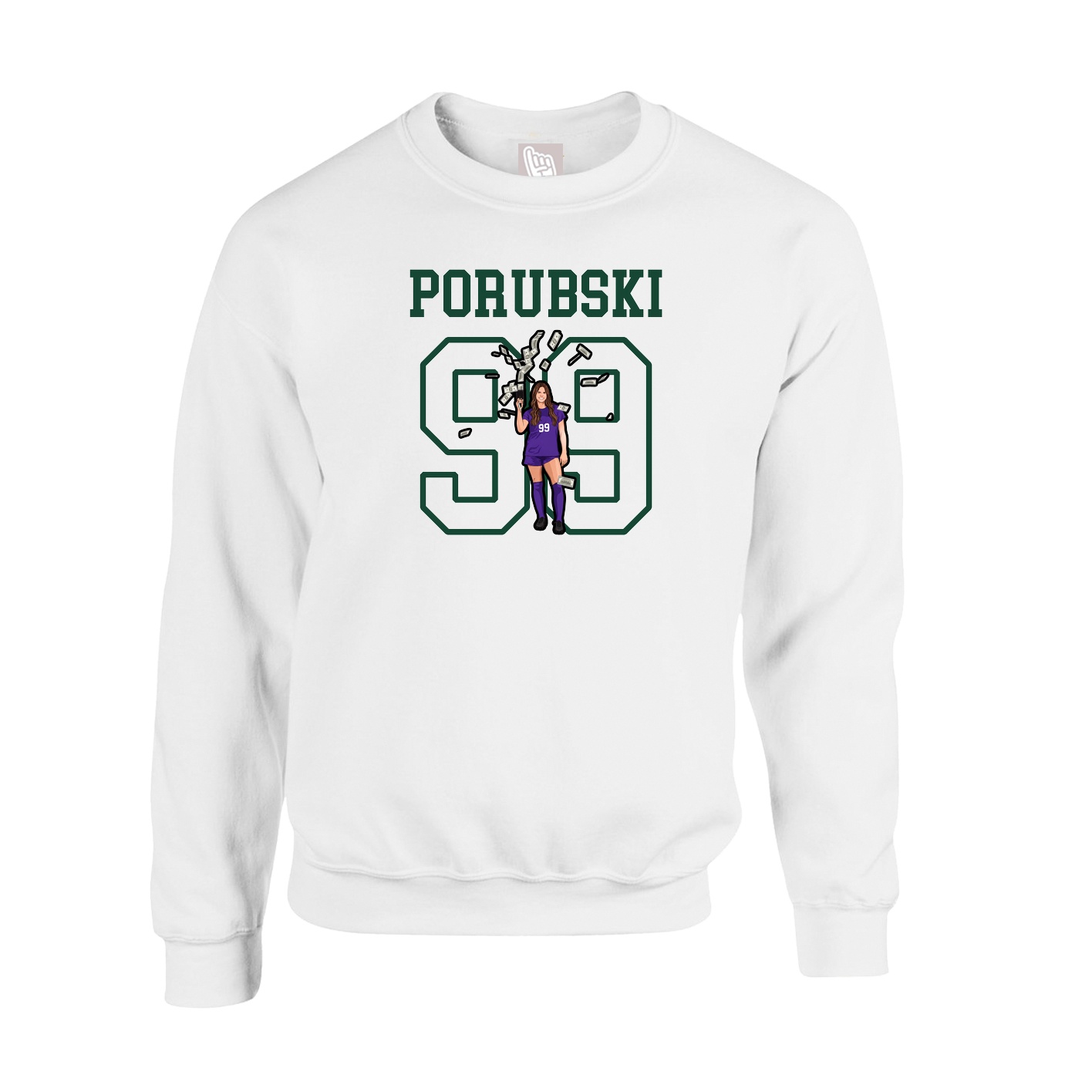 Fleece Crew — Shirsey in White