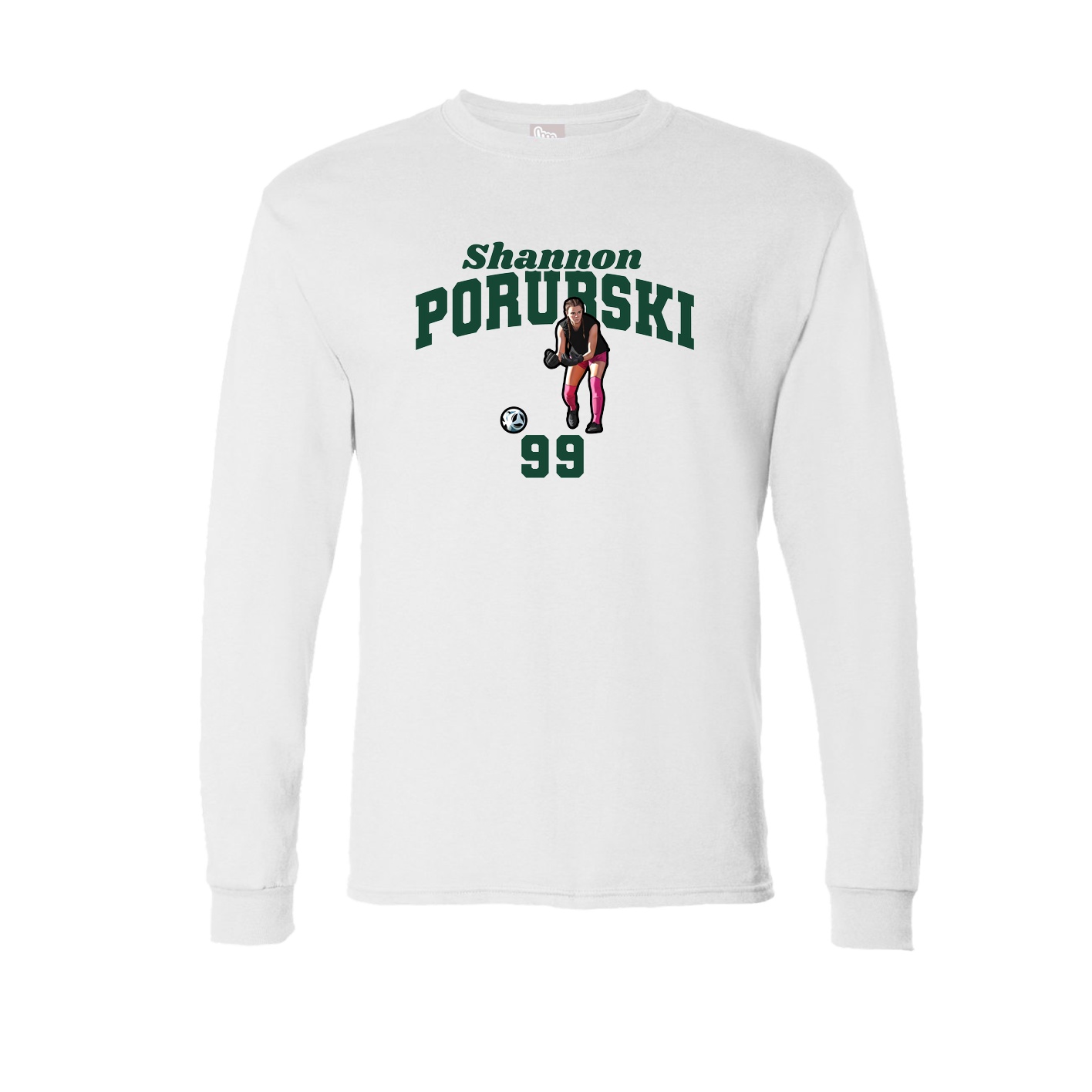 Long Sleeve Tee — Signature Arch in White