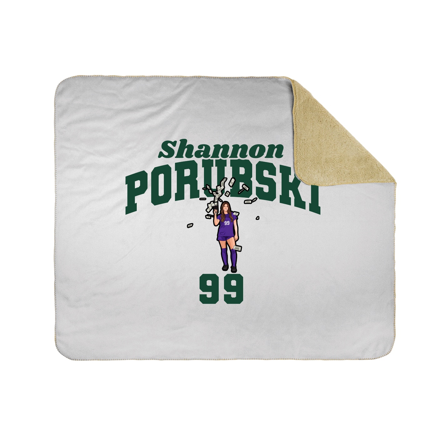 Throw Blanket — Signature Arch in White