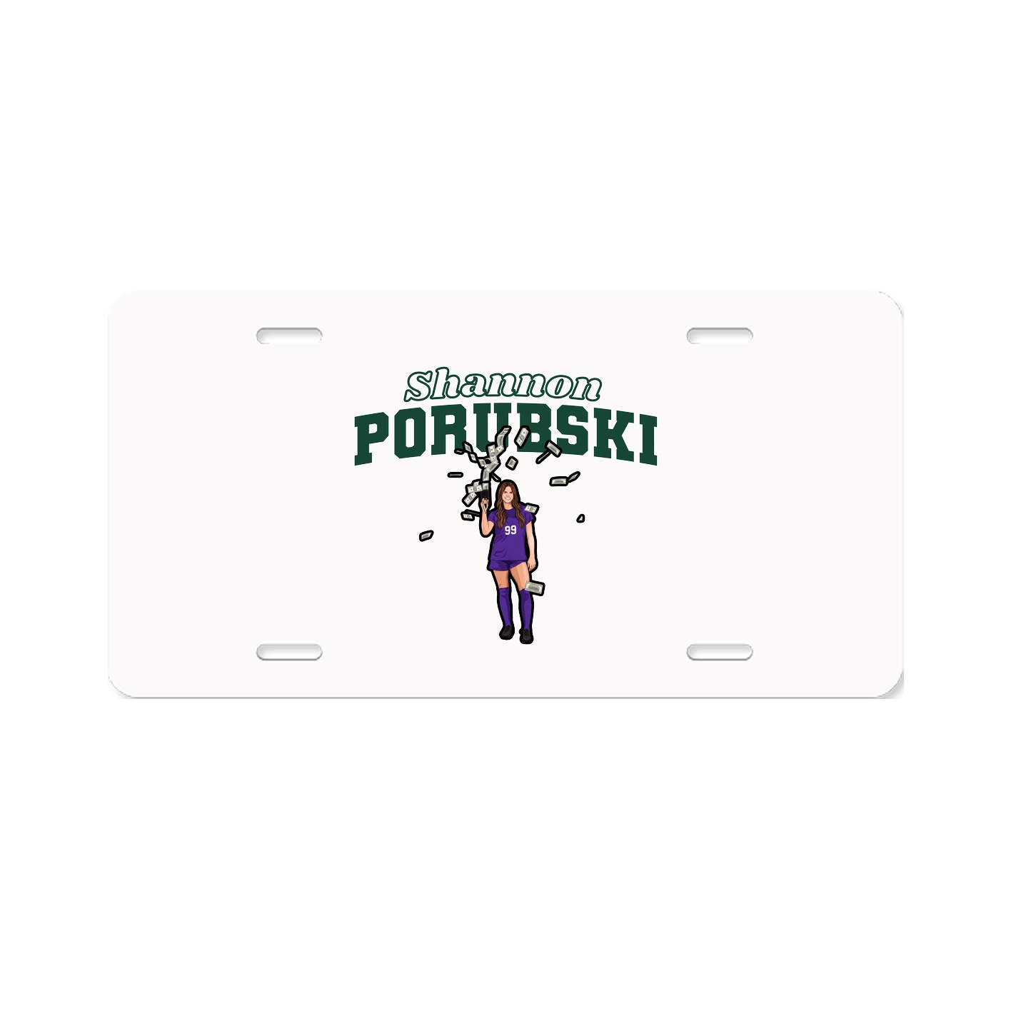 License Plate — Name Arch in Classic