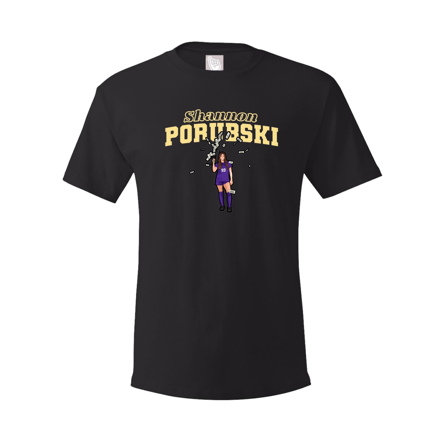 Youth Tee — Name Arch in Black