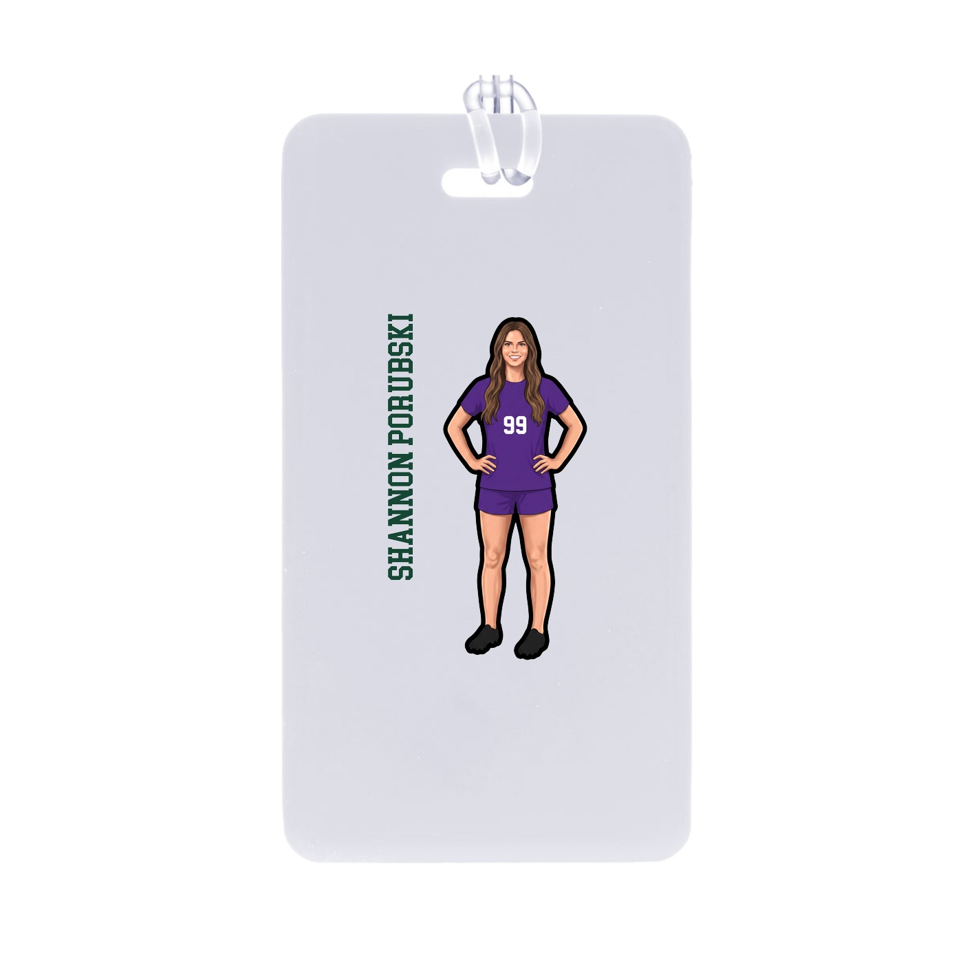 Bag Tag — Name Vertical in Classic
