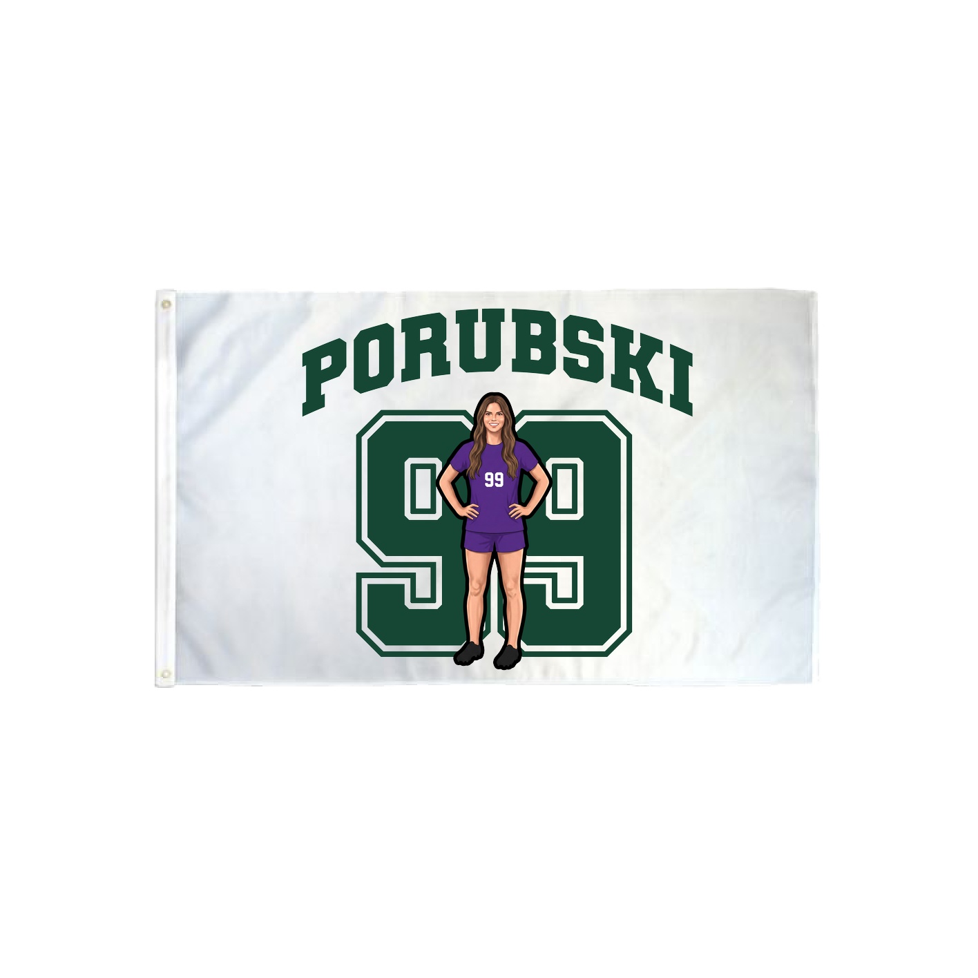 3x5 Flag — Number in Classic