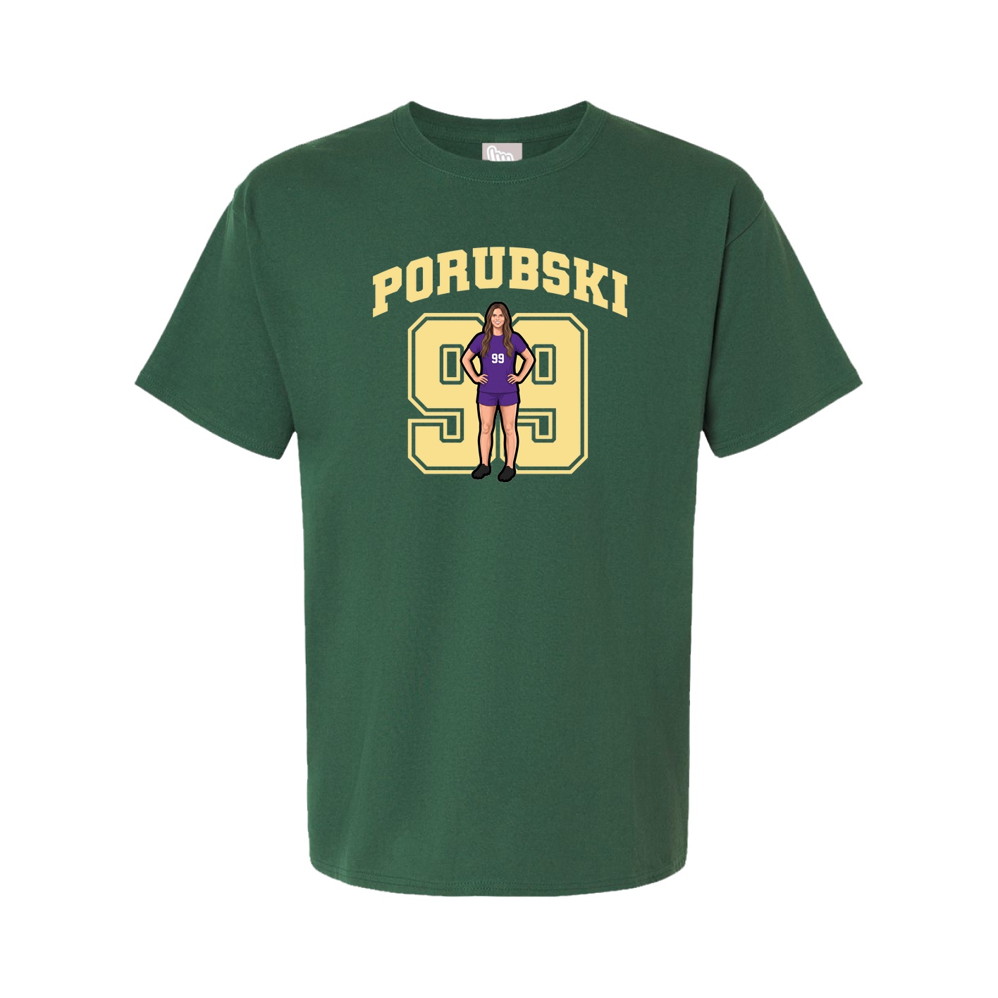 Tee — Number in Green
