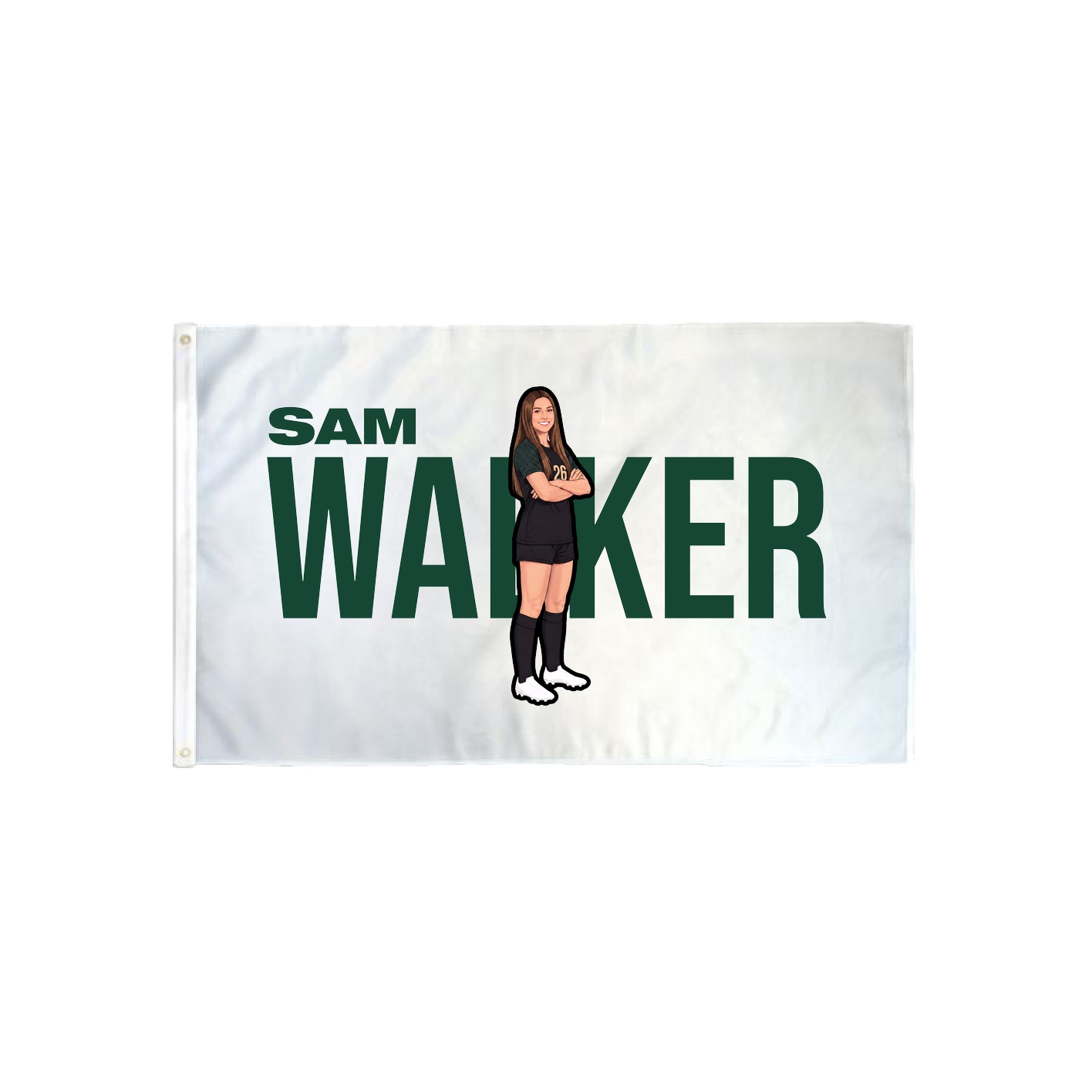 3x5 Flag — Player Name in Classic