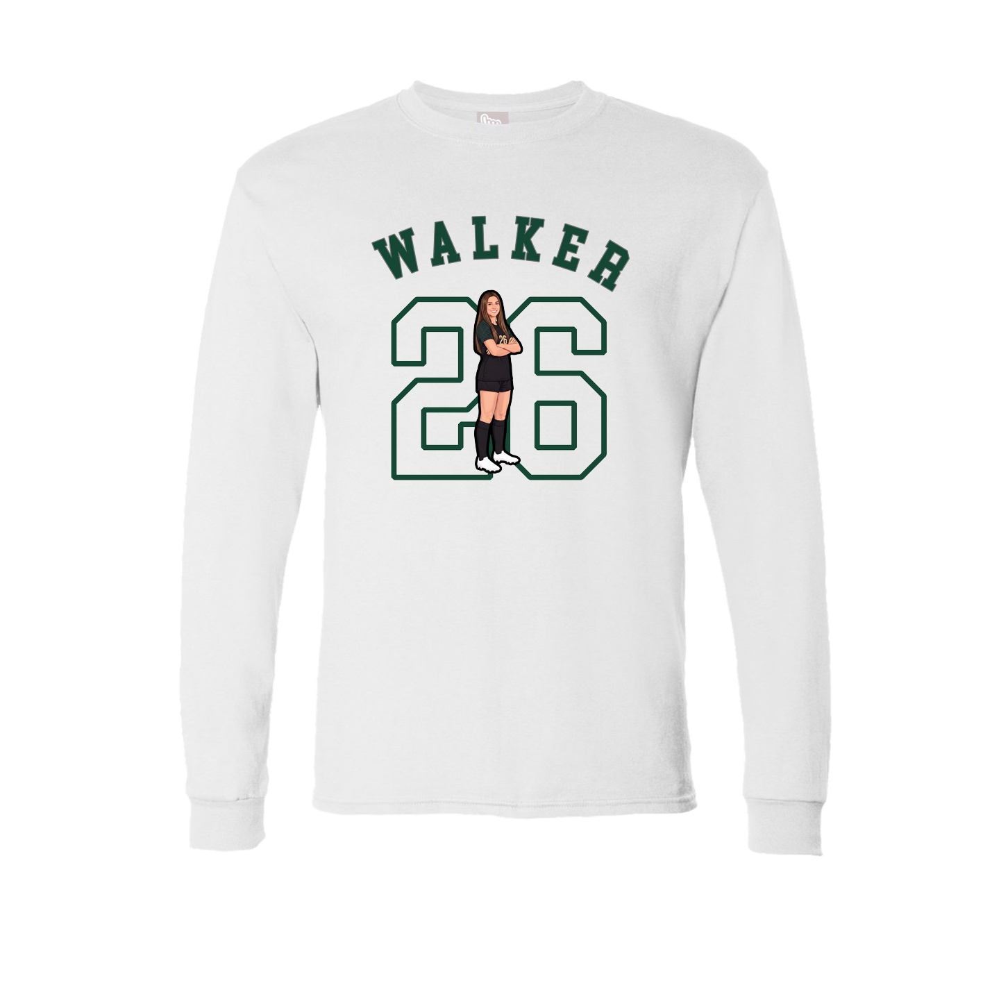 Long Sleeve Tee — Shirsey Arch in White