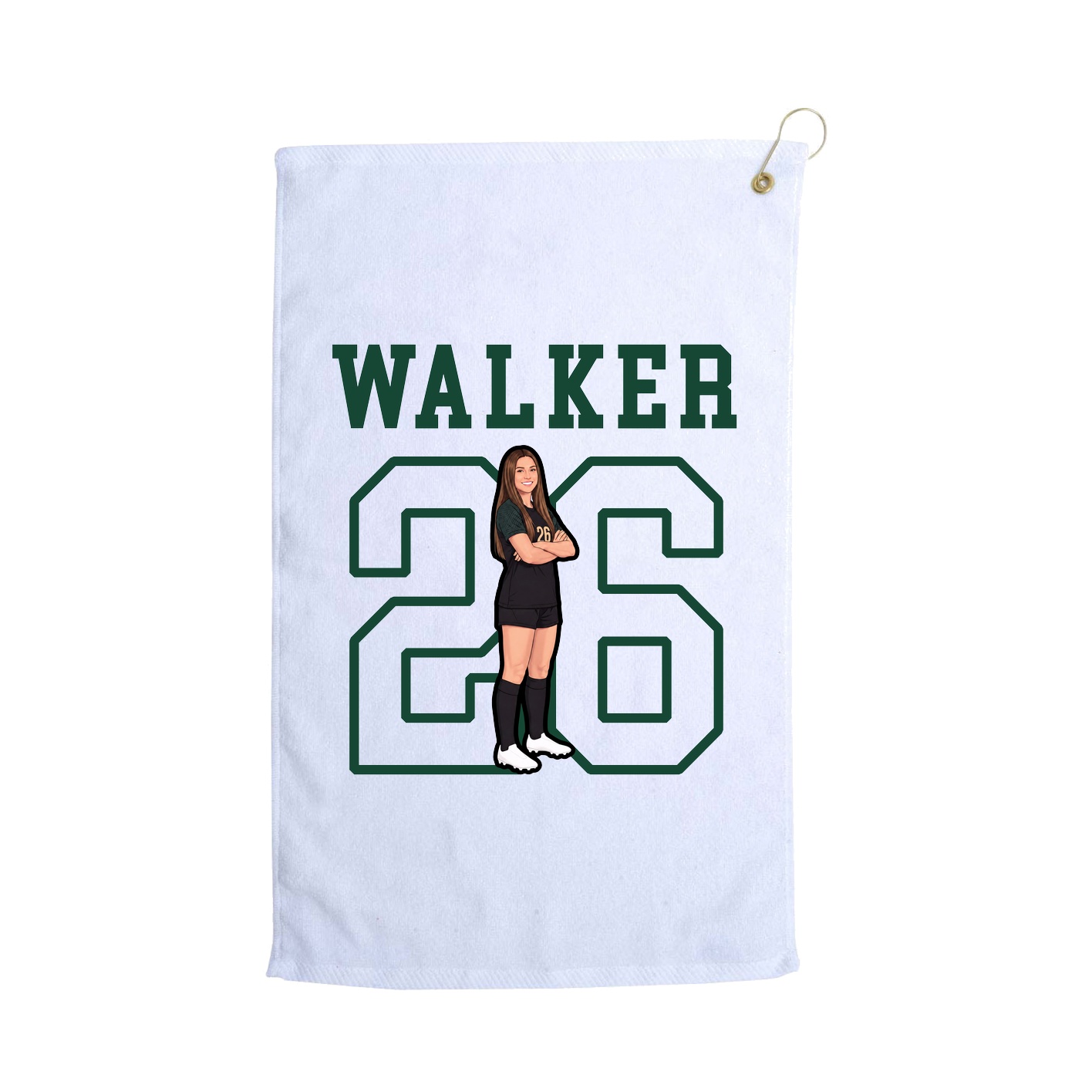 Golf Towel — Shirsey in White