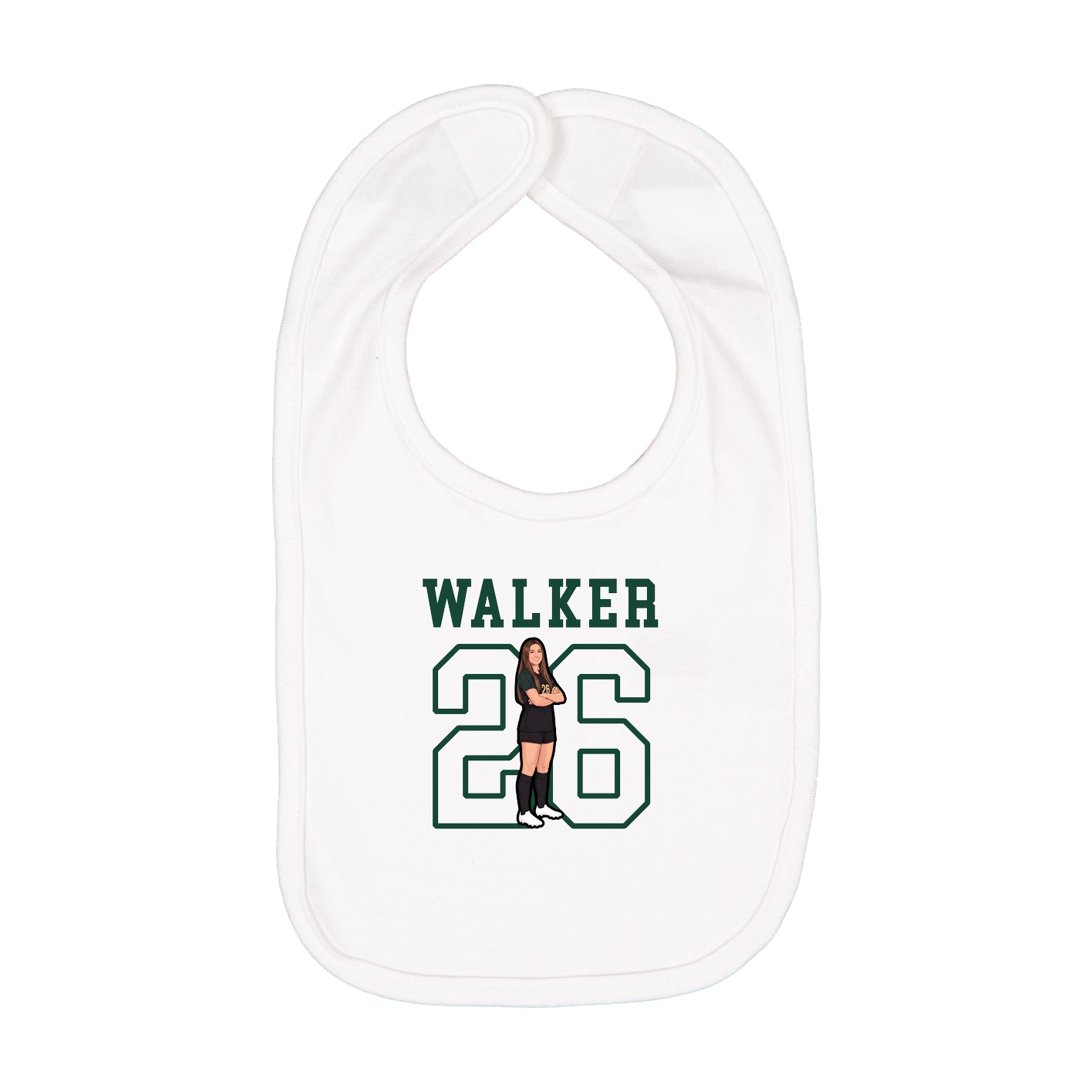 Infant Bib — Shirsey in White