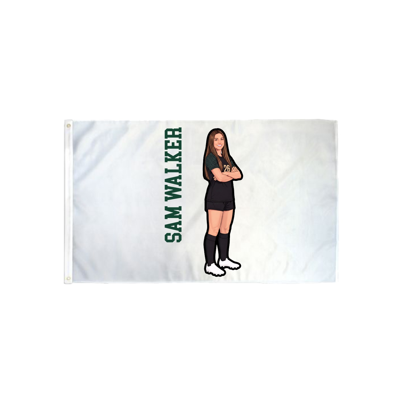 3x5 Flag — Name Vertical in Classic