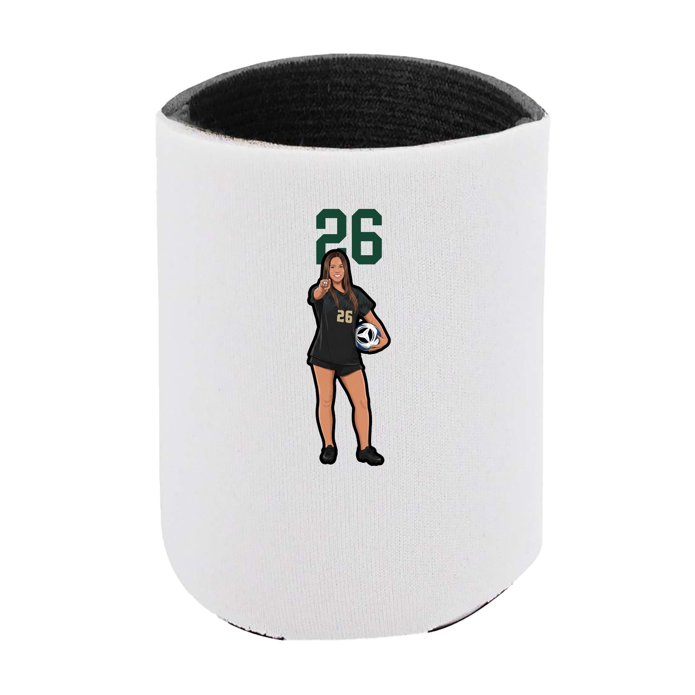 Can Holder — Number Top in White