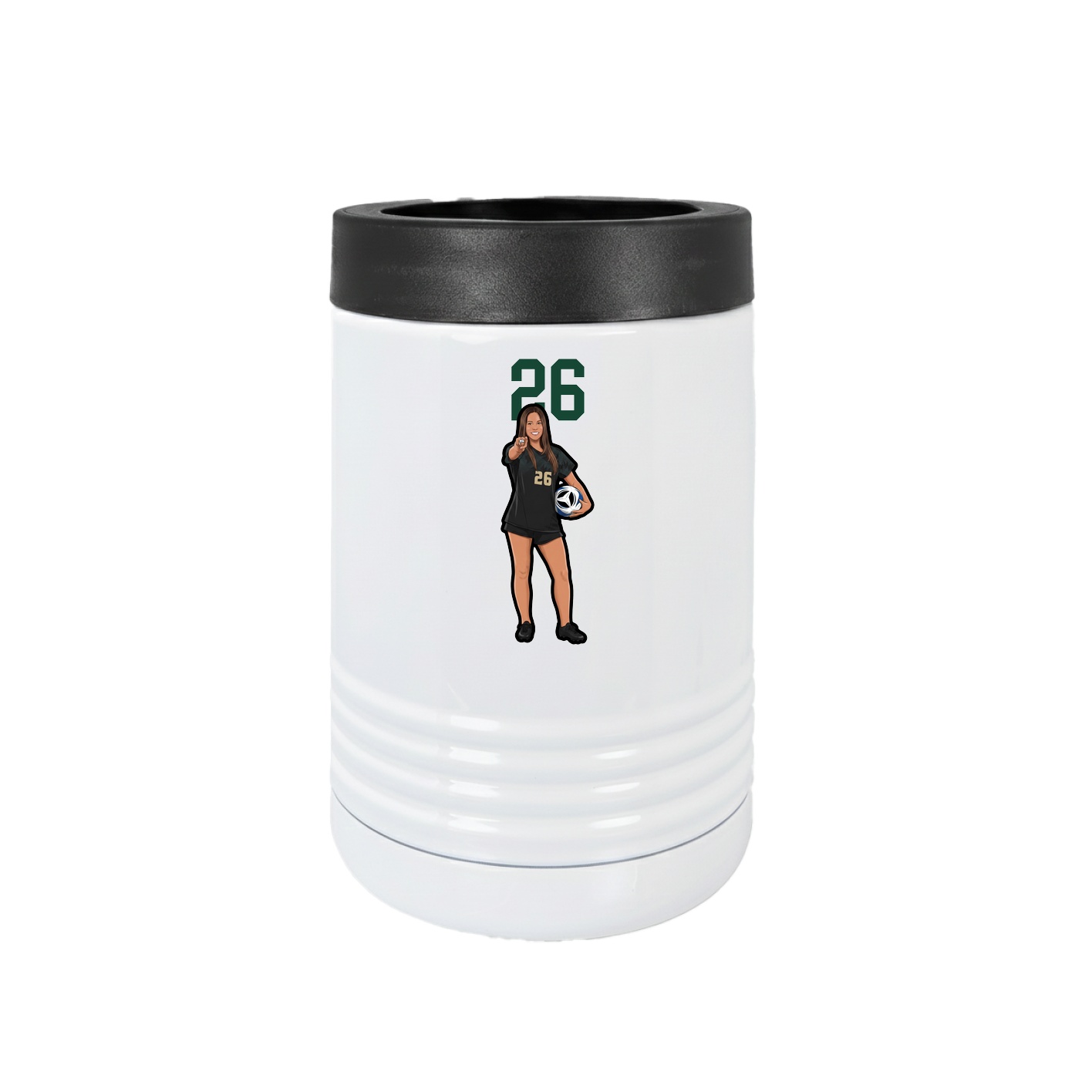 Beverage Holder — Number Top in White