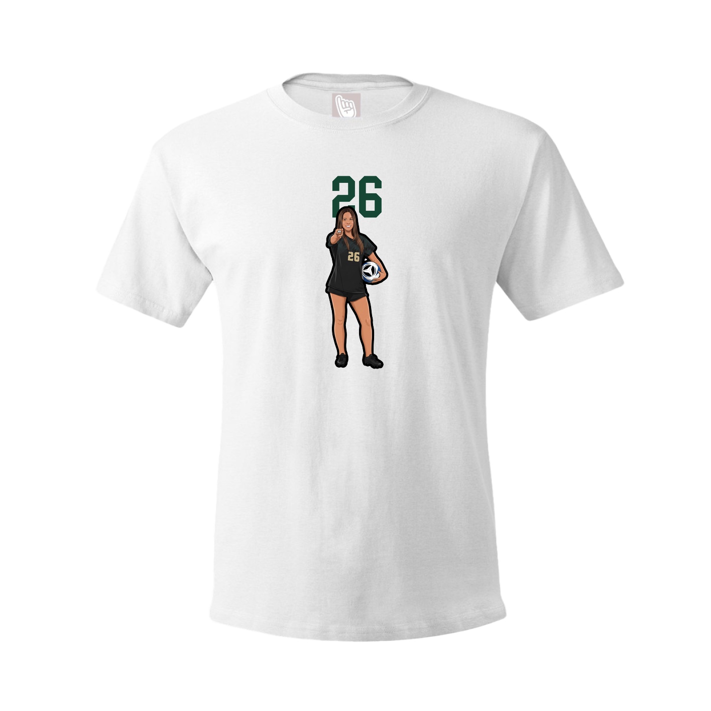 Tee — Number Top in White