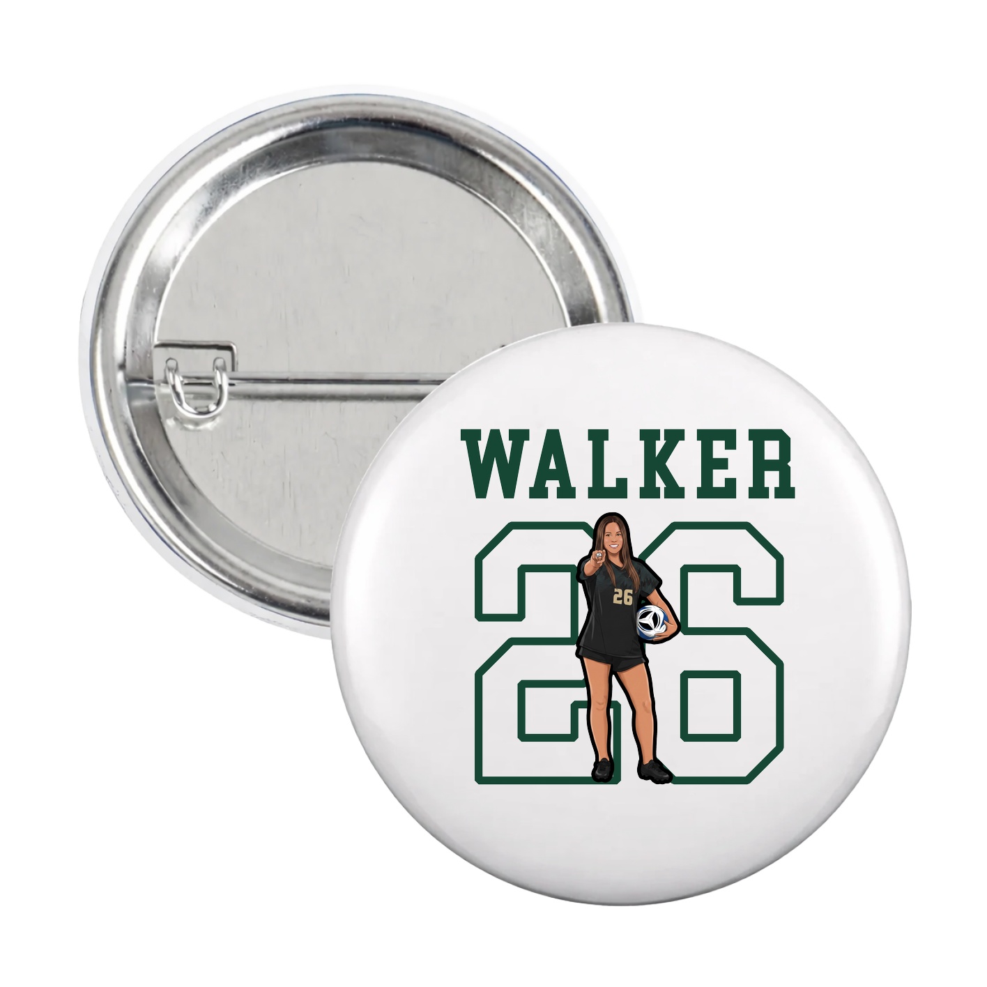 Game Day Button — Shirsey in White