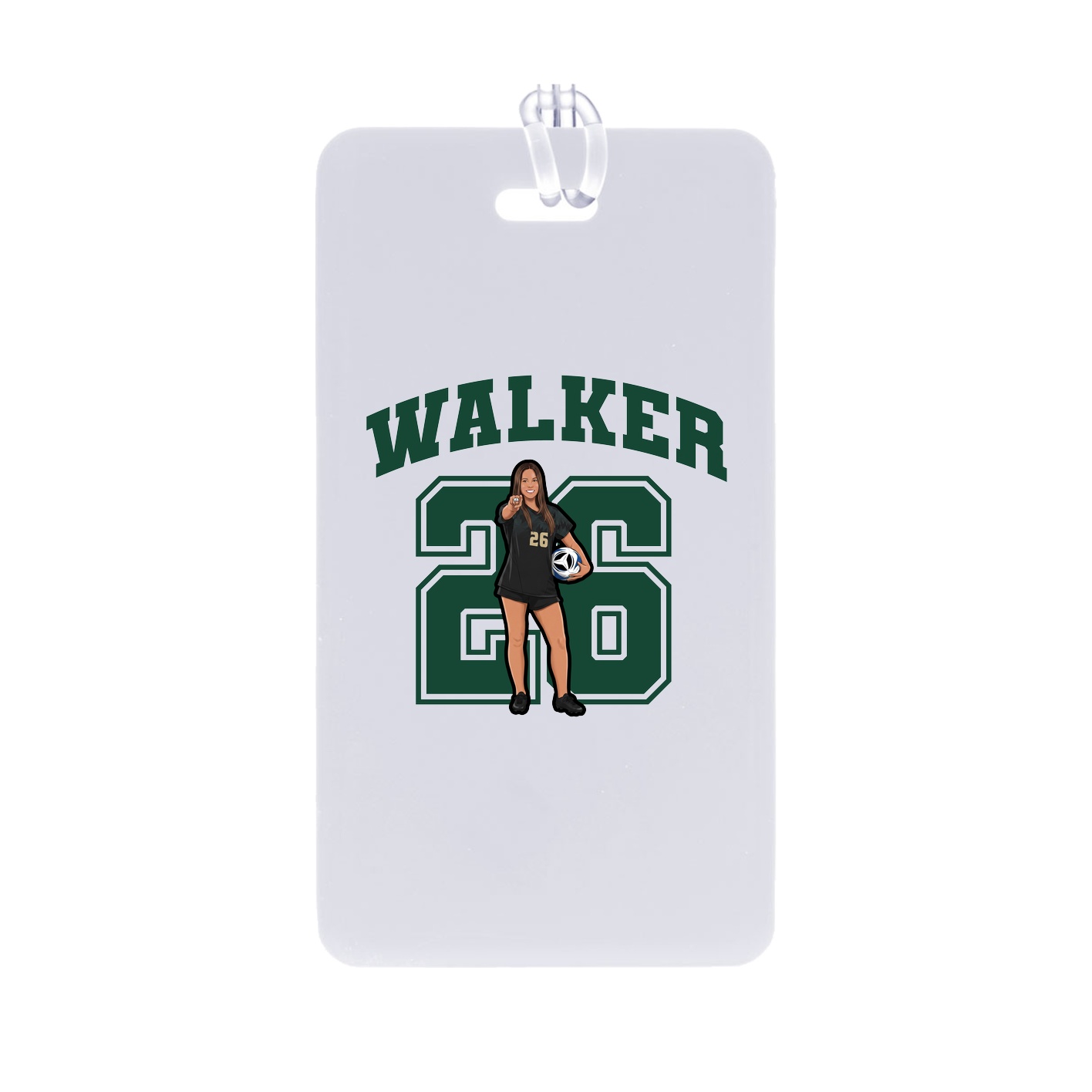 Bag Tag — Number in Classic