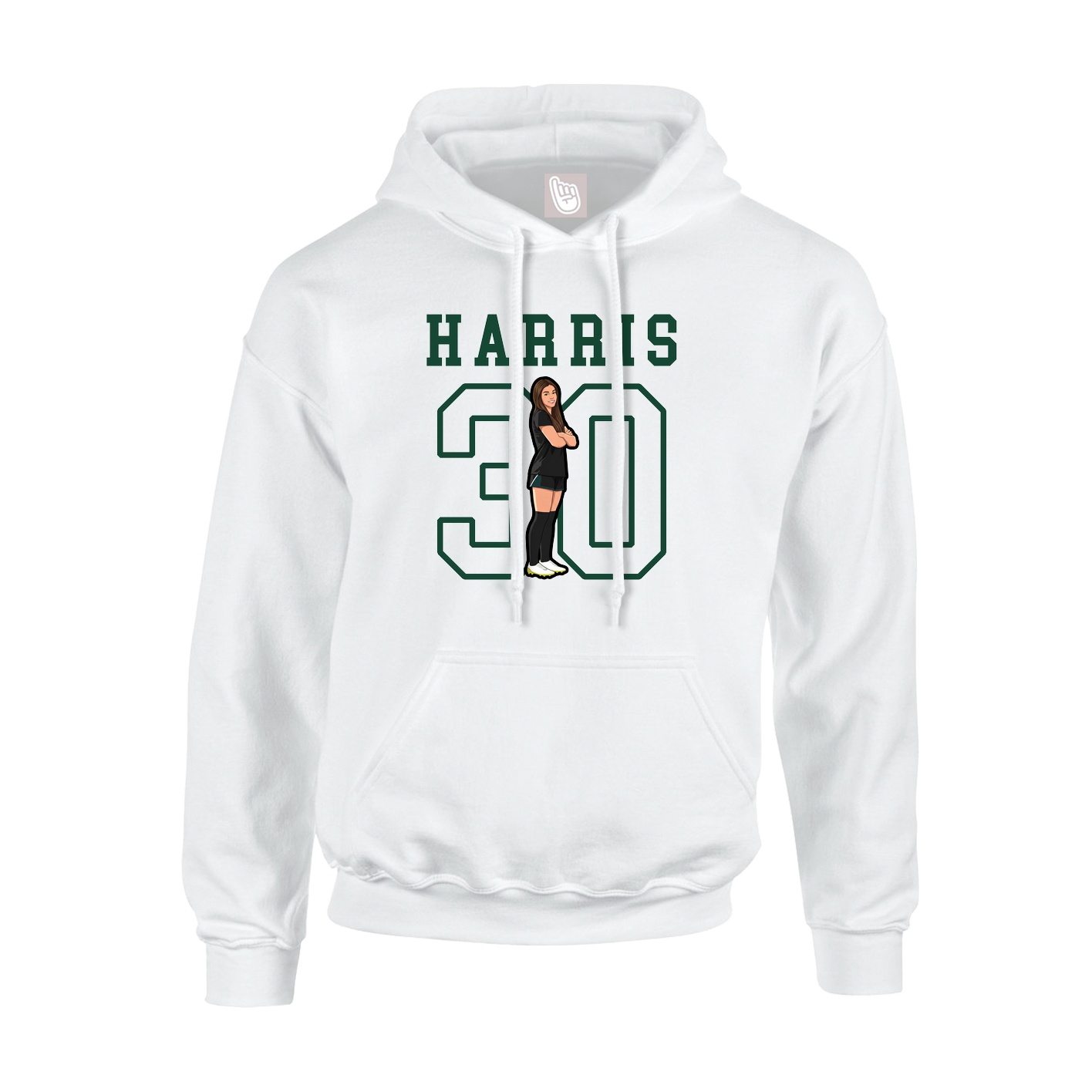Youth Hoodie — Shirsey in White