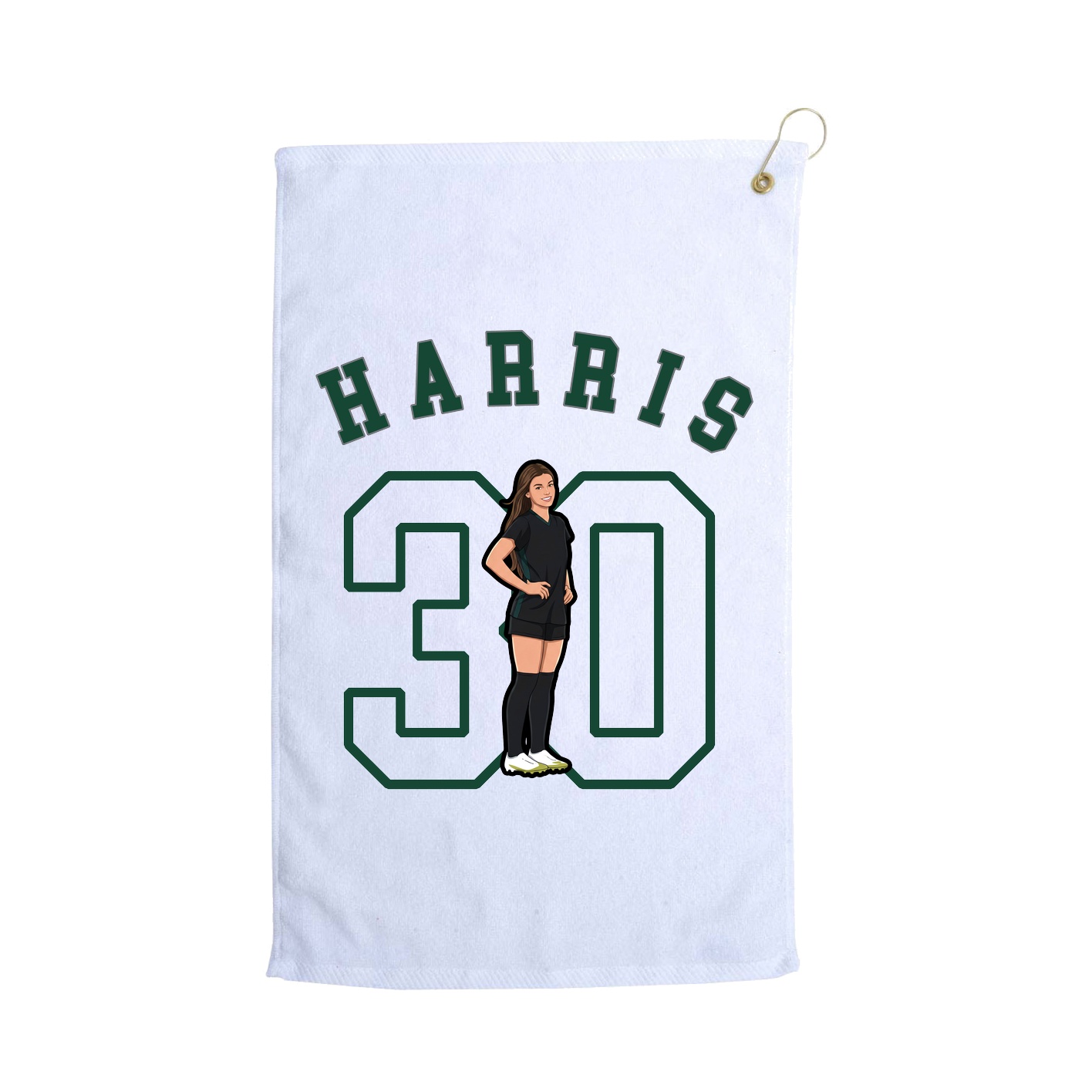 Golf Towel — Shirsey Arch in White