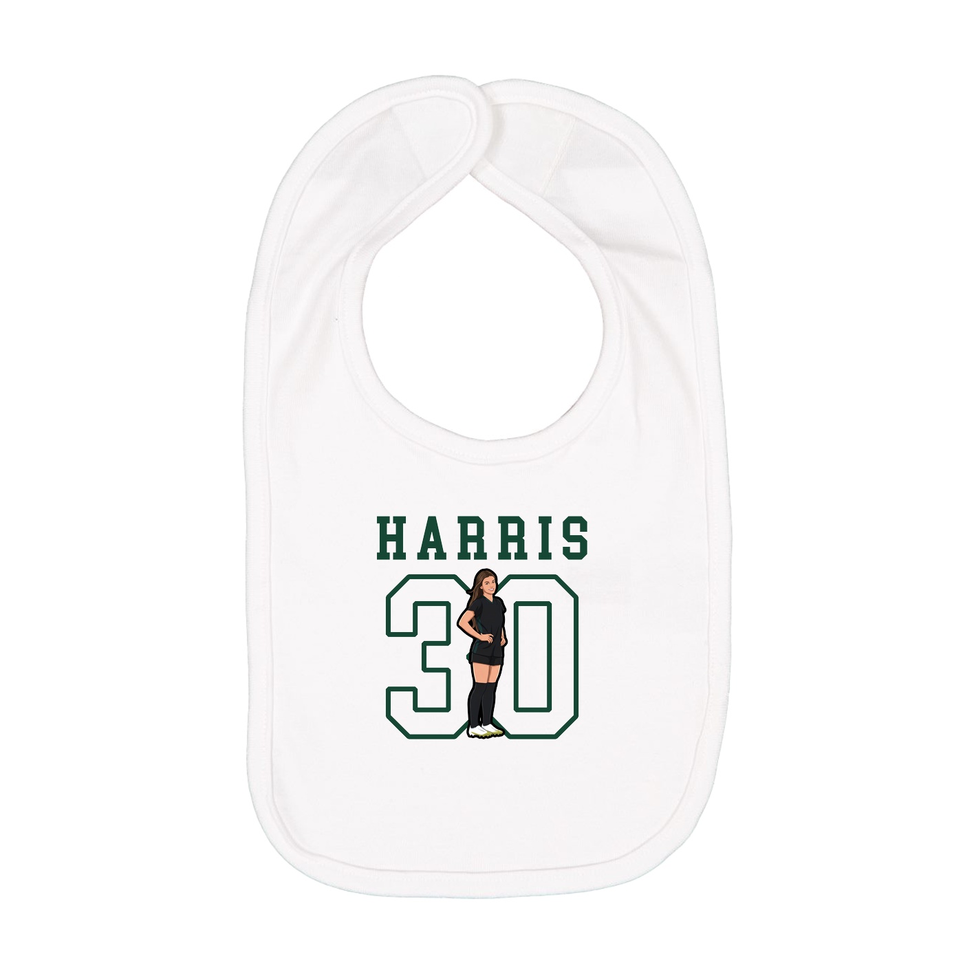 Infant Bib — Shirsey in White