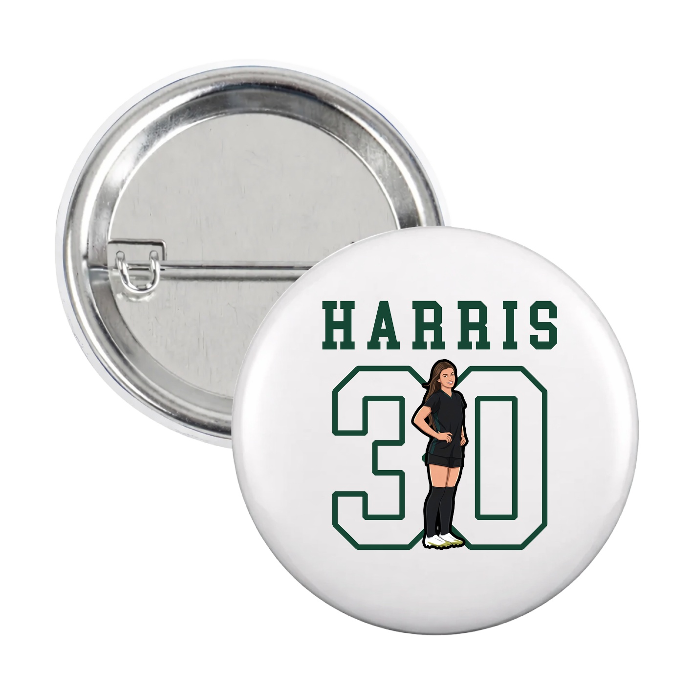 Game Day Button — Shirsey in White