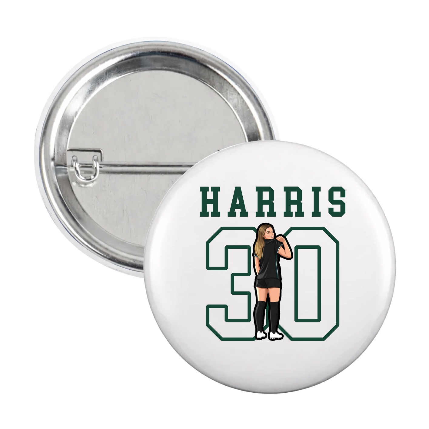 Game Day Button — Shirsey in White