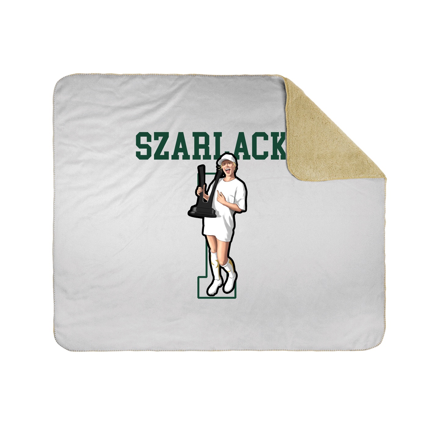 50x60 Sherpa Lined Throw Blanket