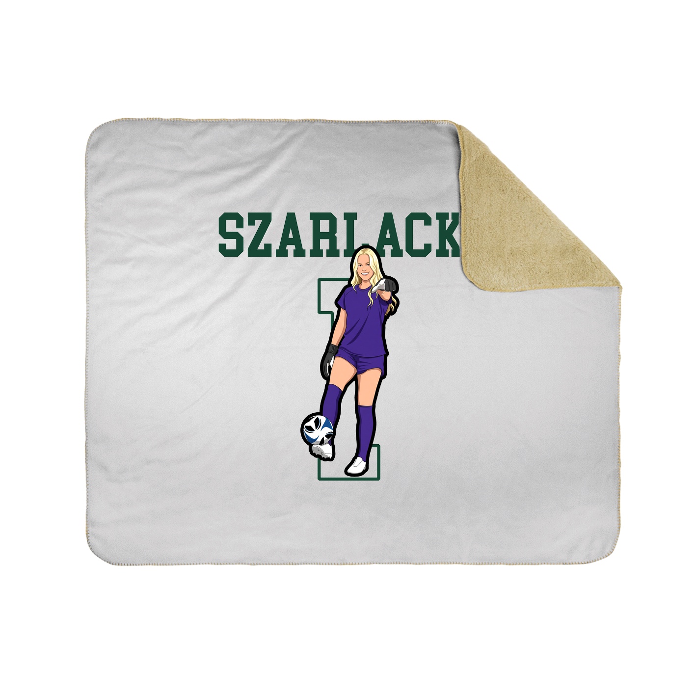 Throw Blanket — Shirsey in White