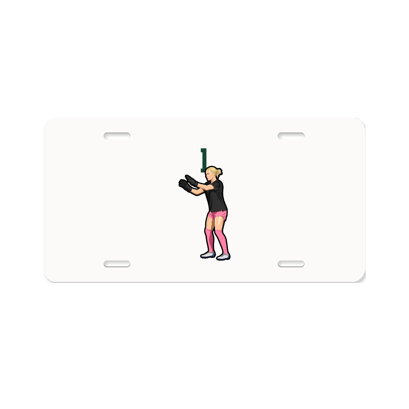 License Plate — Number Top in Classic