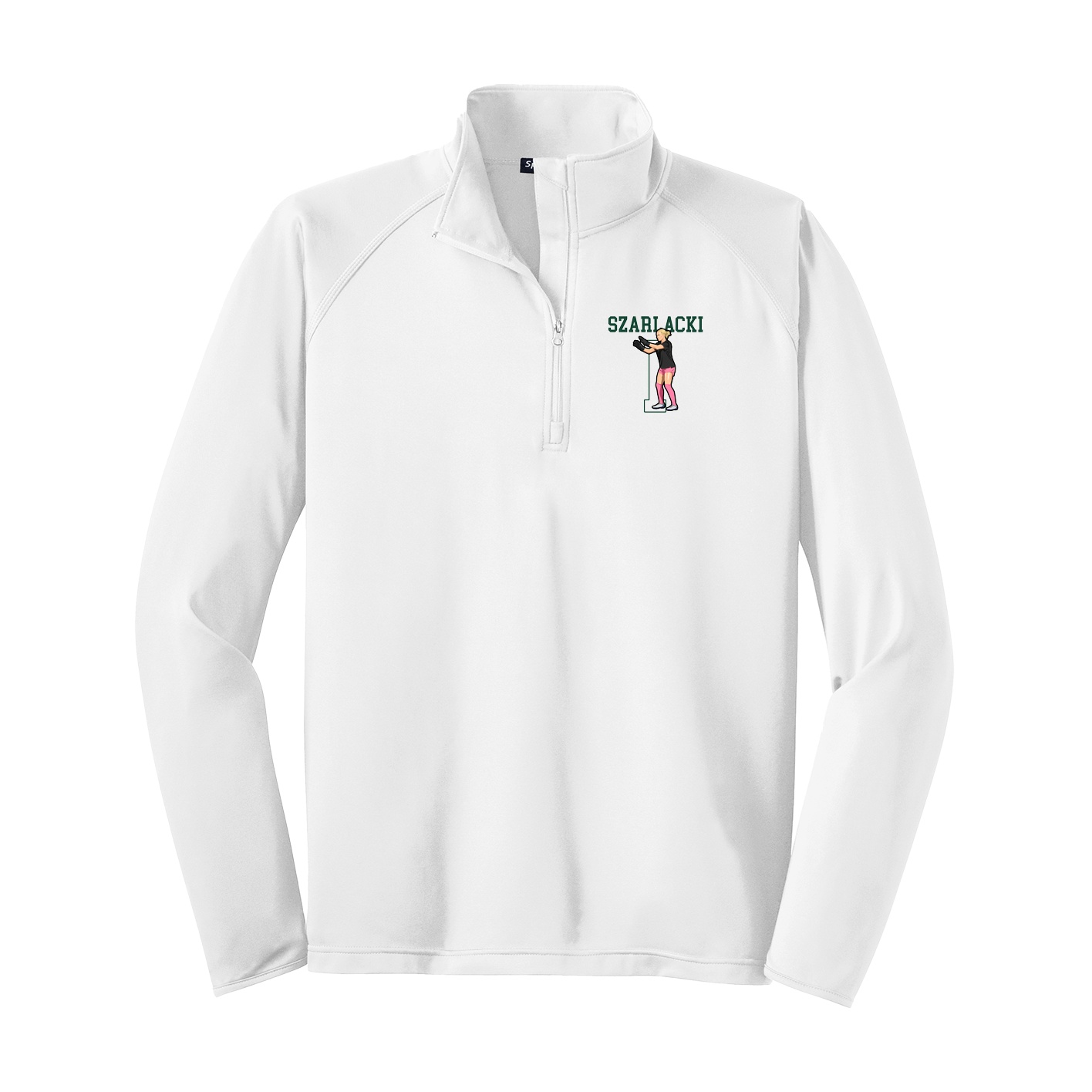 Q-Zip Pullover — Shirsey in White