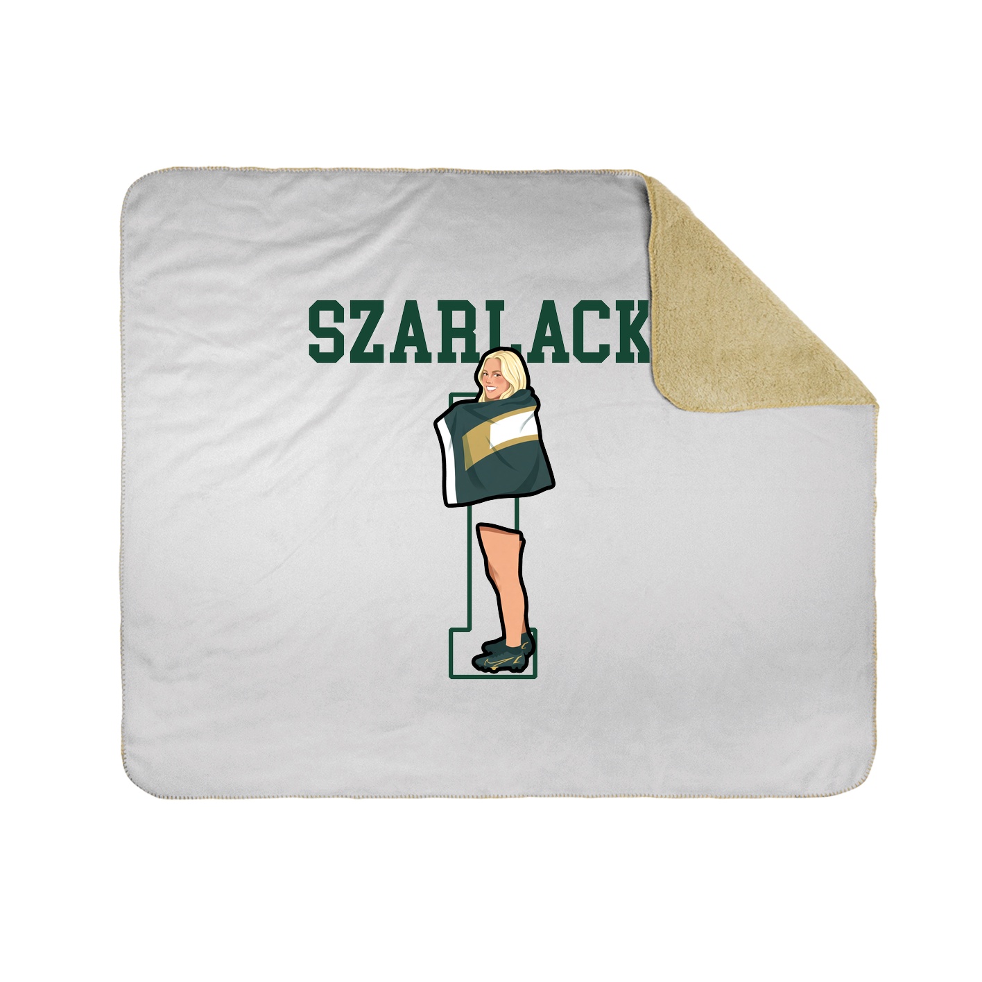 Throw Blanket — Shirsey in White