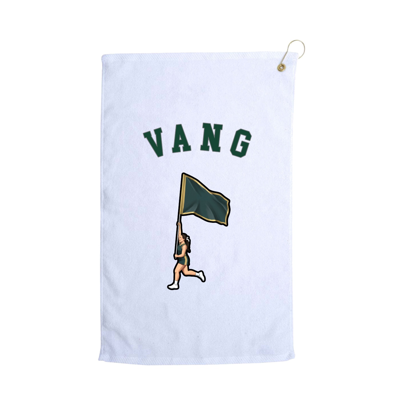Golf Towel — Shirsey Arch in White