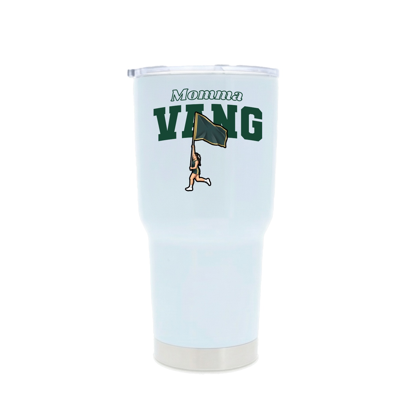 30oz Stainless Steel Tumbler — Mothers Day Block in White