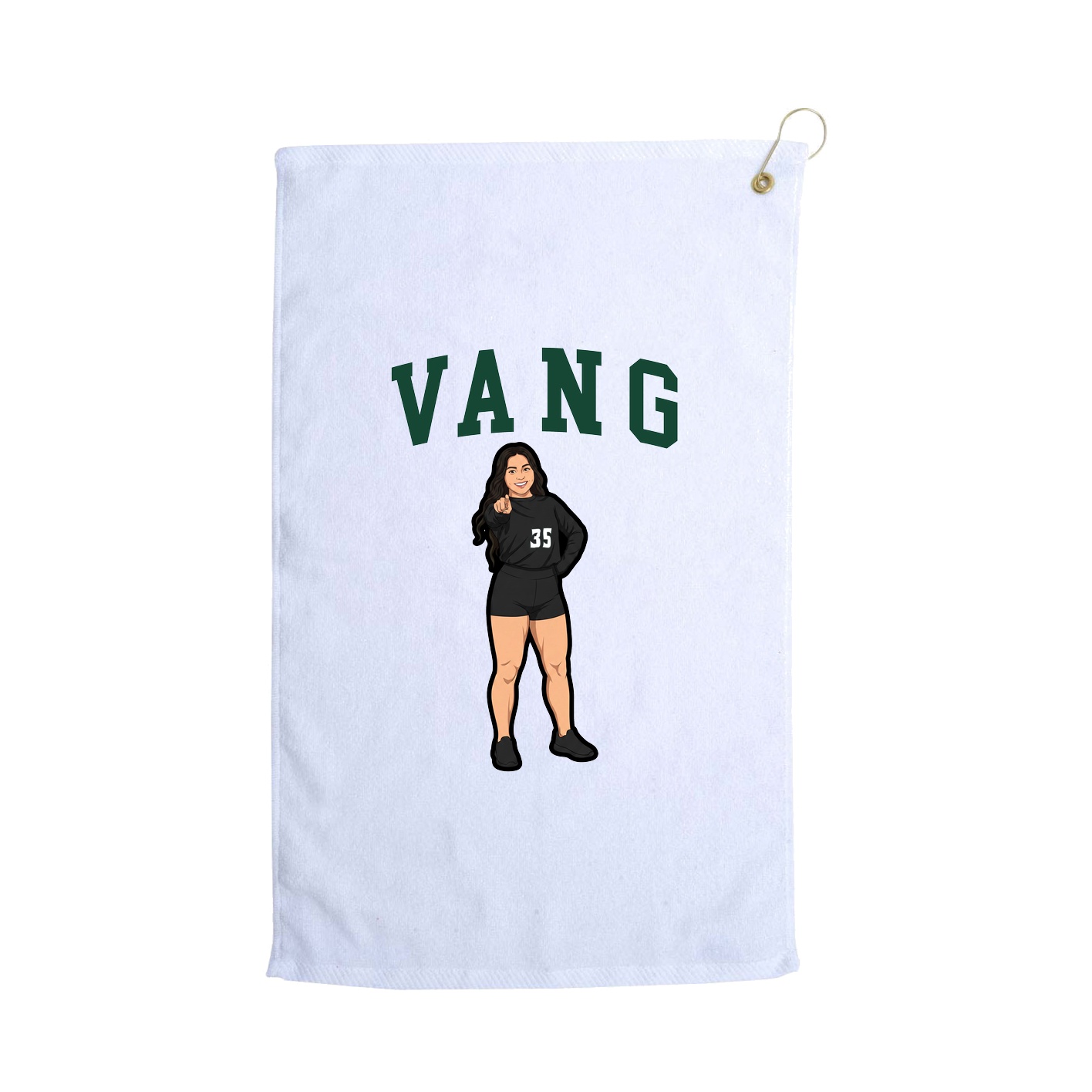 Golf Towel — Shirsey in White