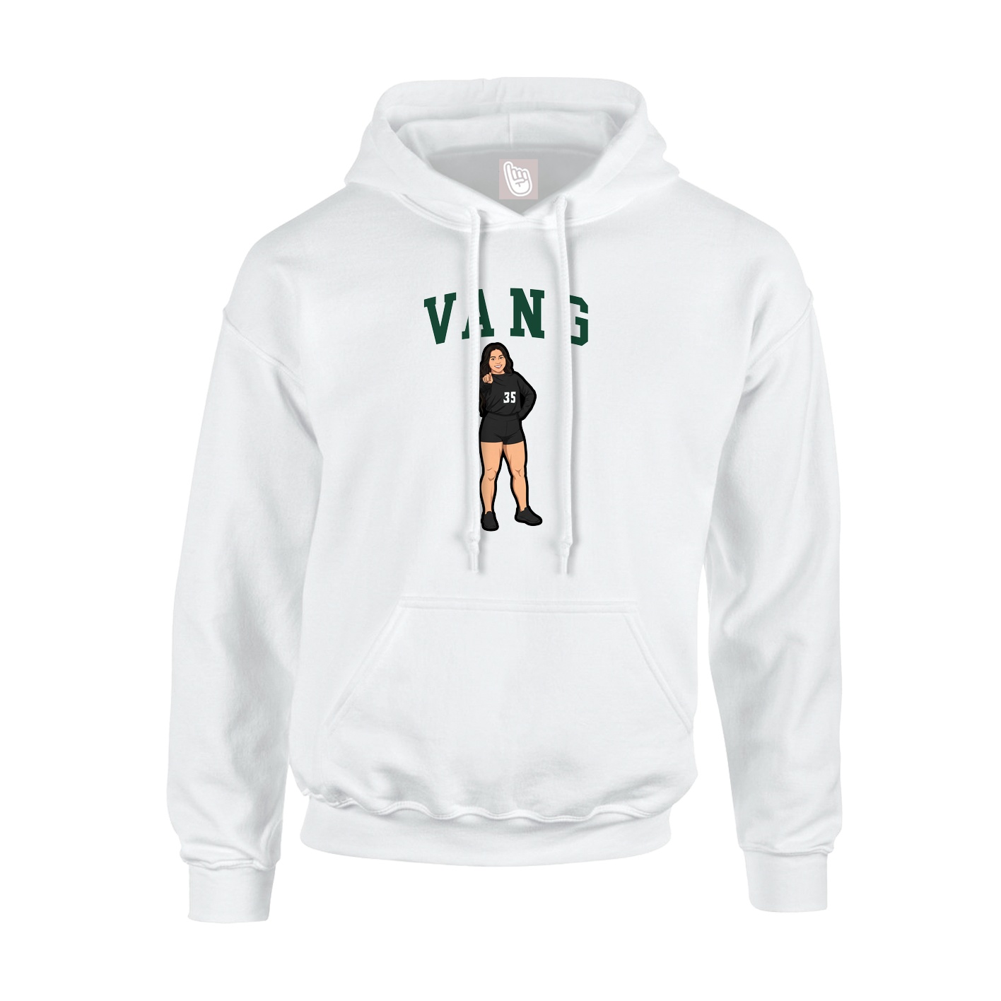 Hoodie — Shirsey in White