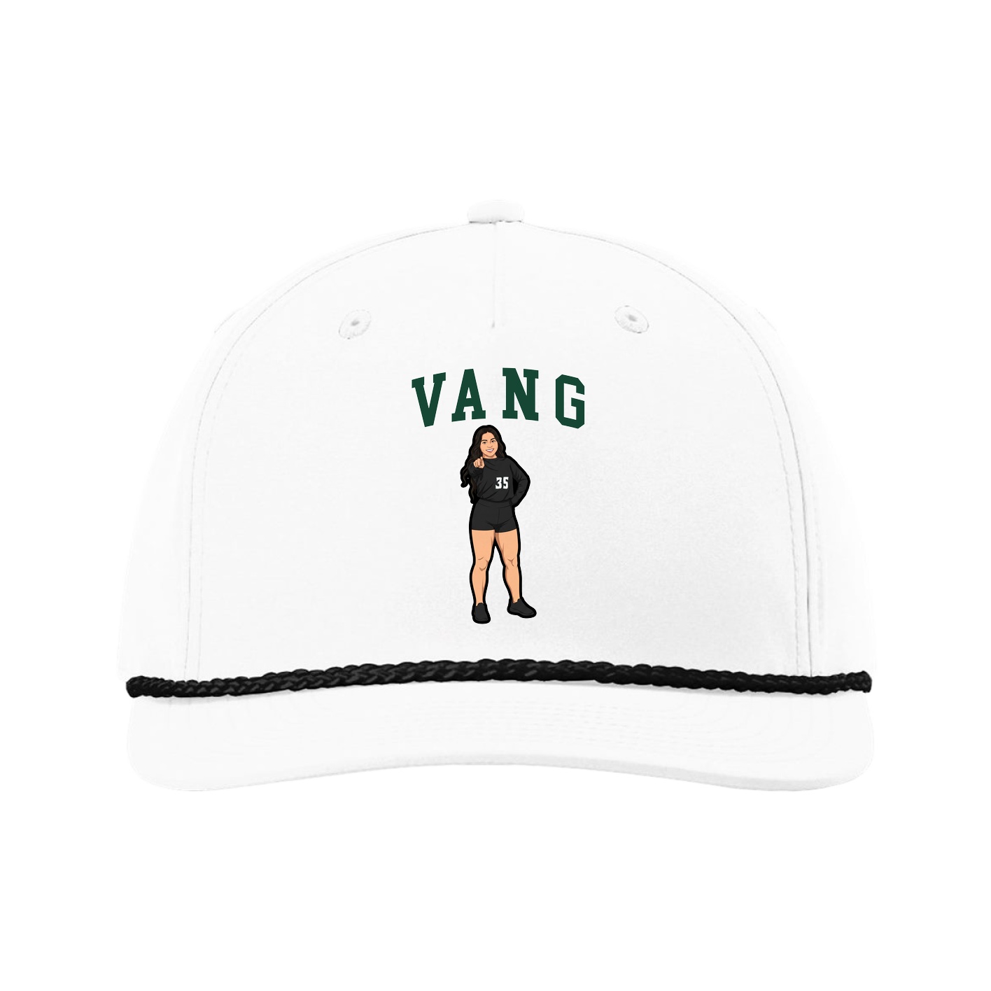 Five-Panel Classic Rope Cap — Shirsey in White