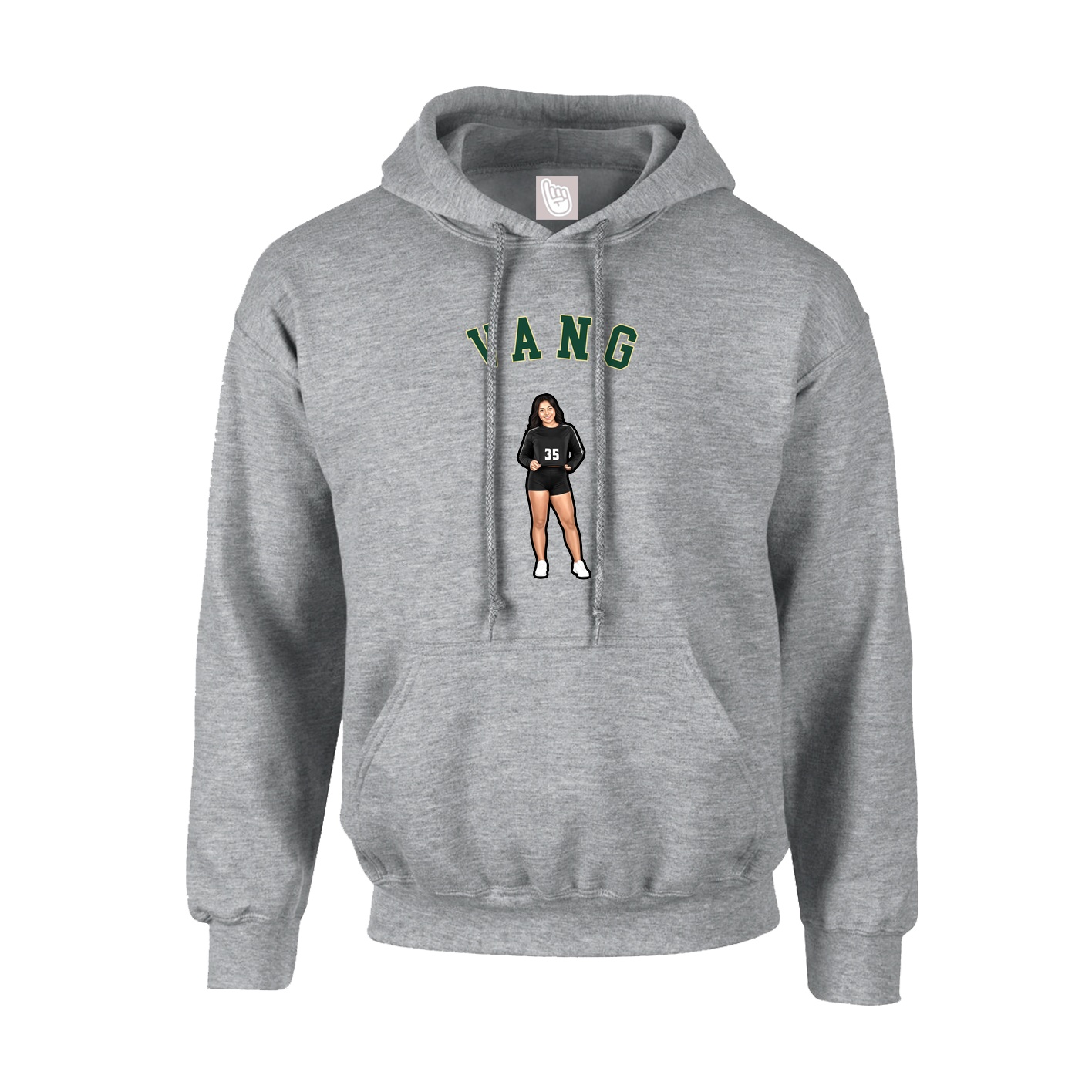 Youth Hoodie — Shirsey Arch in Grey