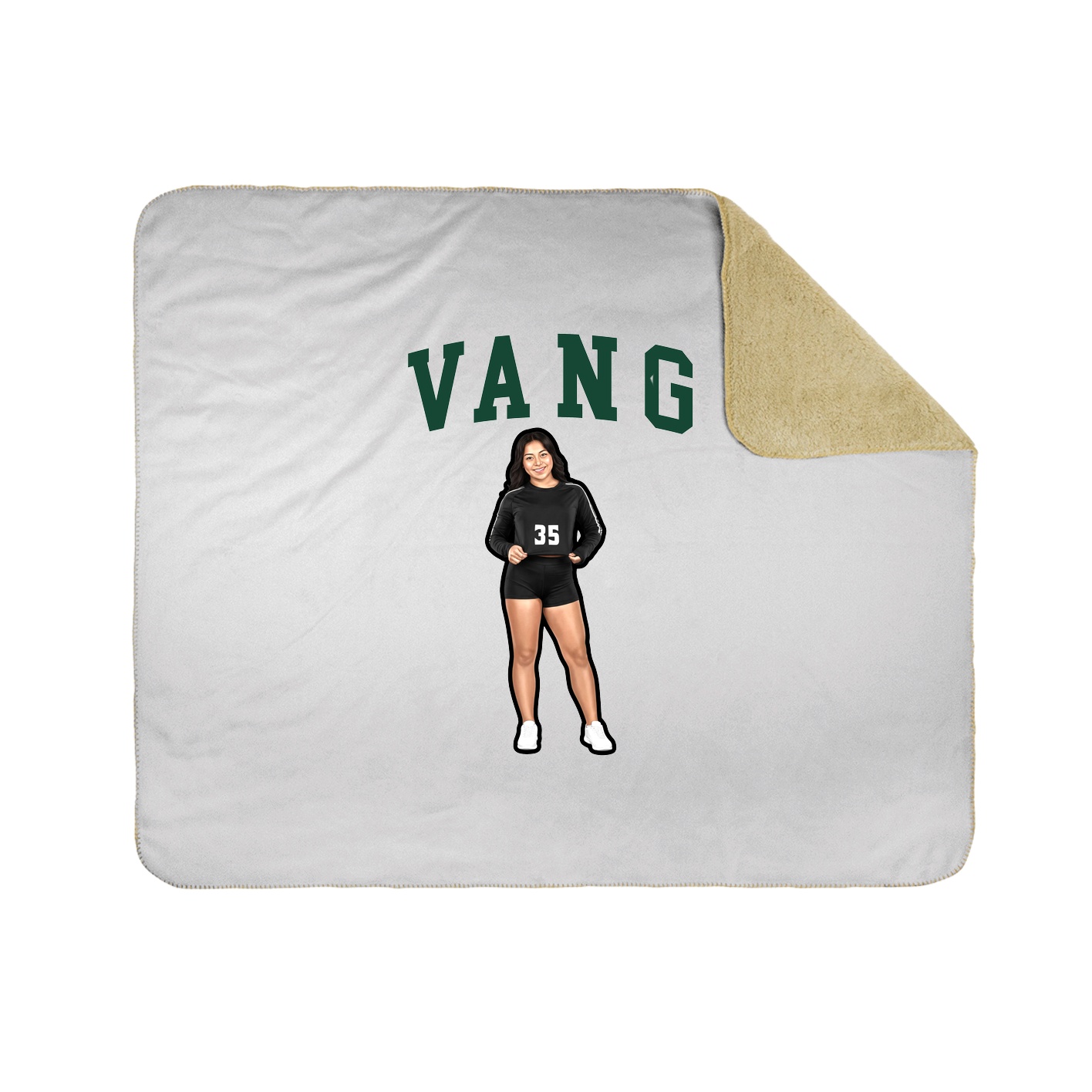 Throw Blanket — Shirsey in White