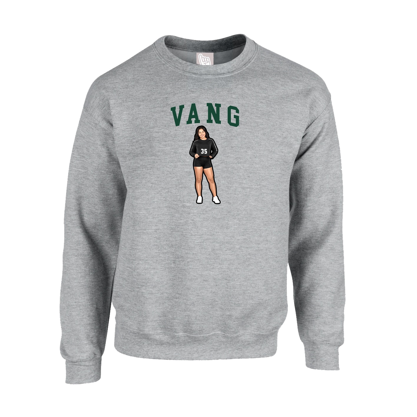 Fleece Crew — Shirsey in Grey