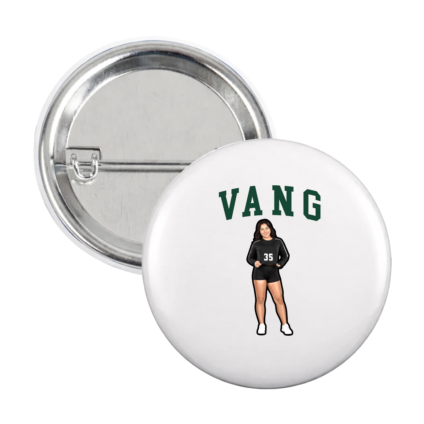 Game Day Button — Shirsey in White