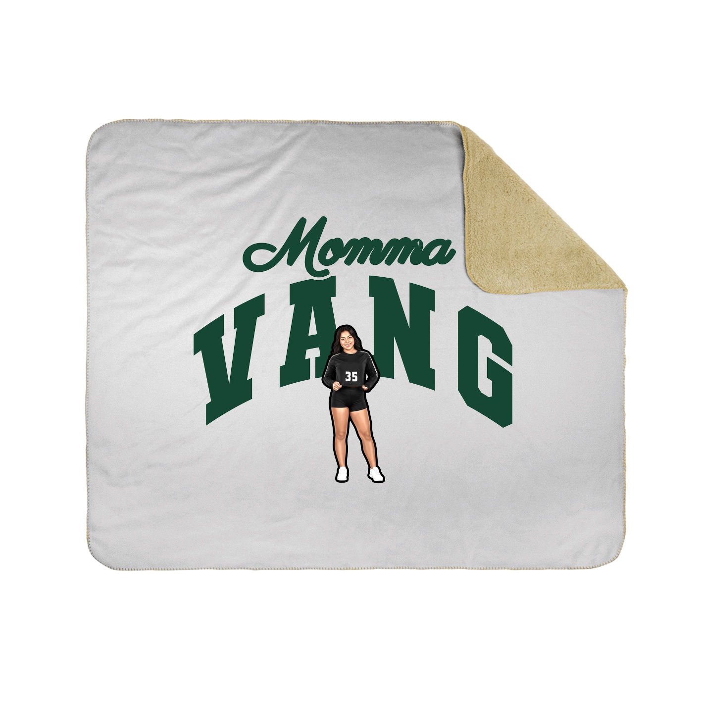 Throw Blanket — Mothers Day Arch in White