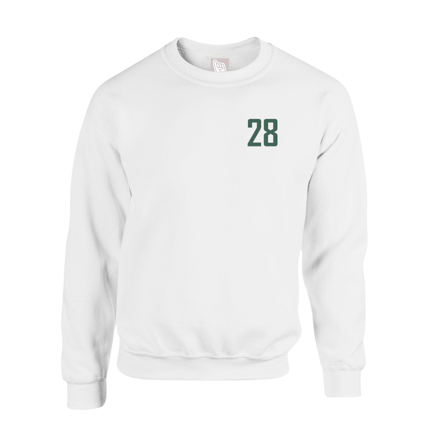 Fleece Crew — Front Shirsy in White