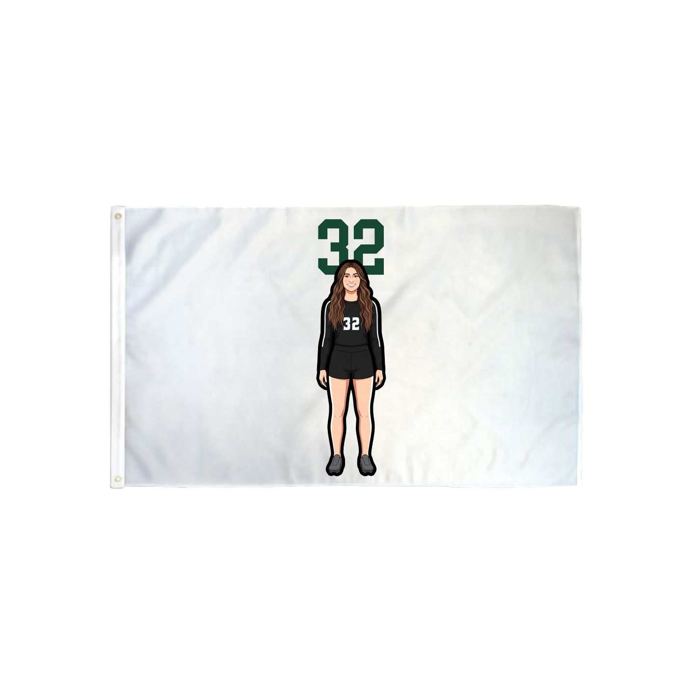 3x5 Flag — Number Top in Classic
