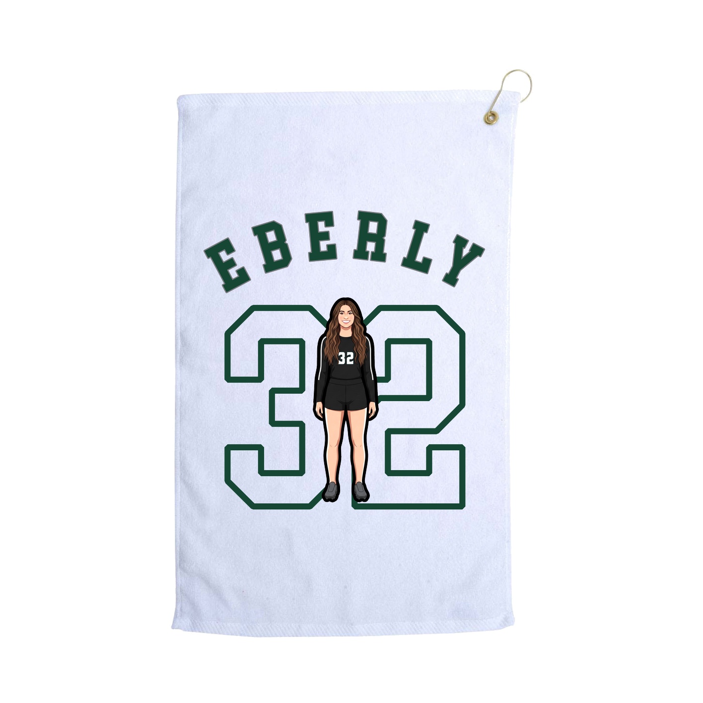 Golf Towel — Shirsey Arch in White