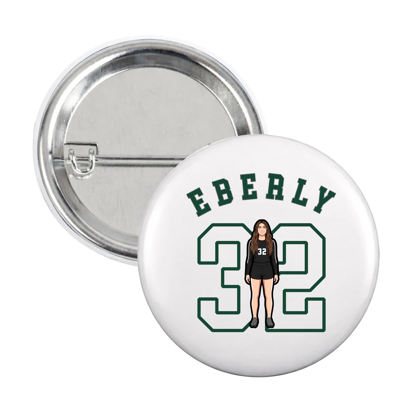 Game Day Button — Shirsey Arch in White
